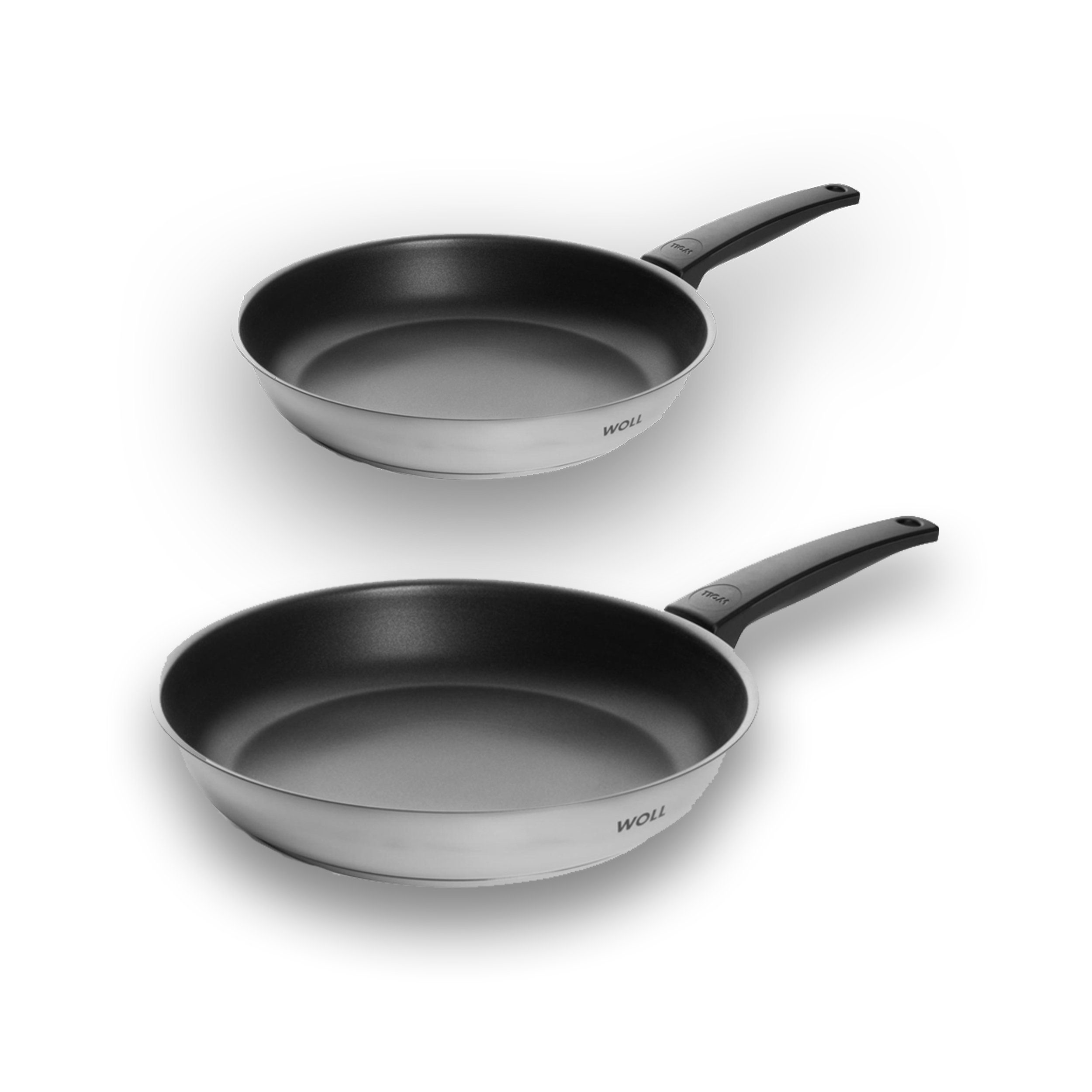 WOLL Сковороды-Set Жаровни "Concept", Edelstahl (2-tlg), Spülmaschinengeeignet, Induktionsgeeignet