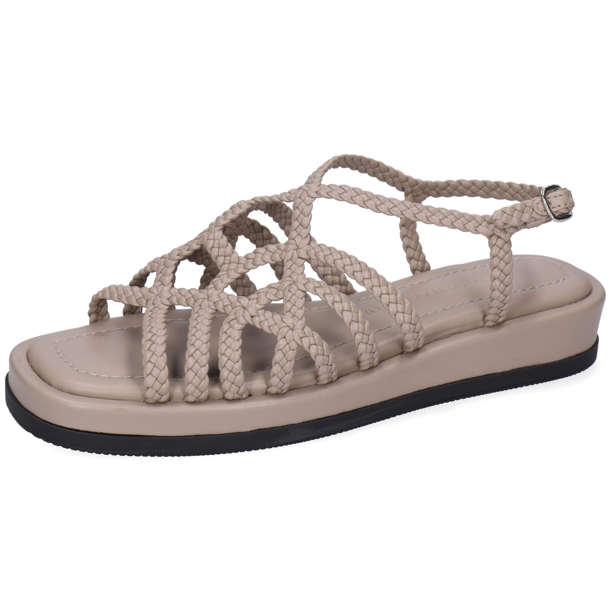 Melvin & Hamilton Vim 2 Leder-Geflochtene Schuhe für Damen Sandale Plateausohlen, Echtes Leder, Von Hand geflochten