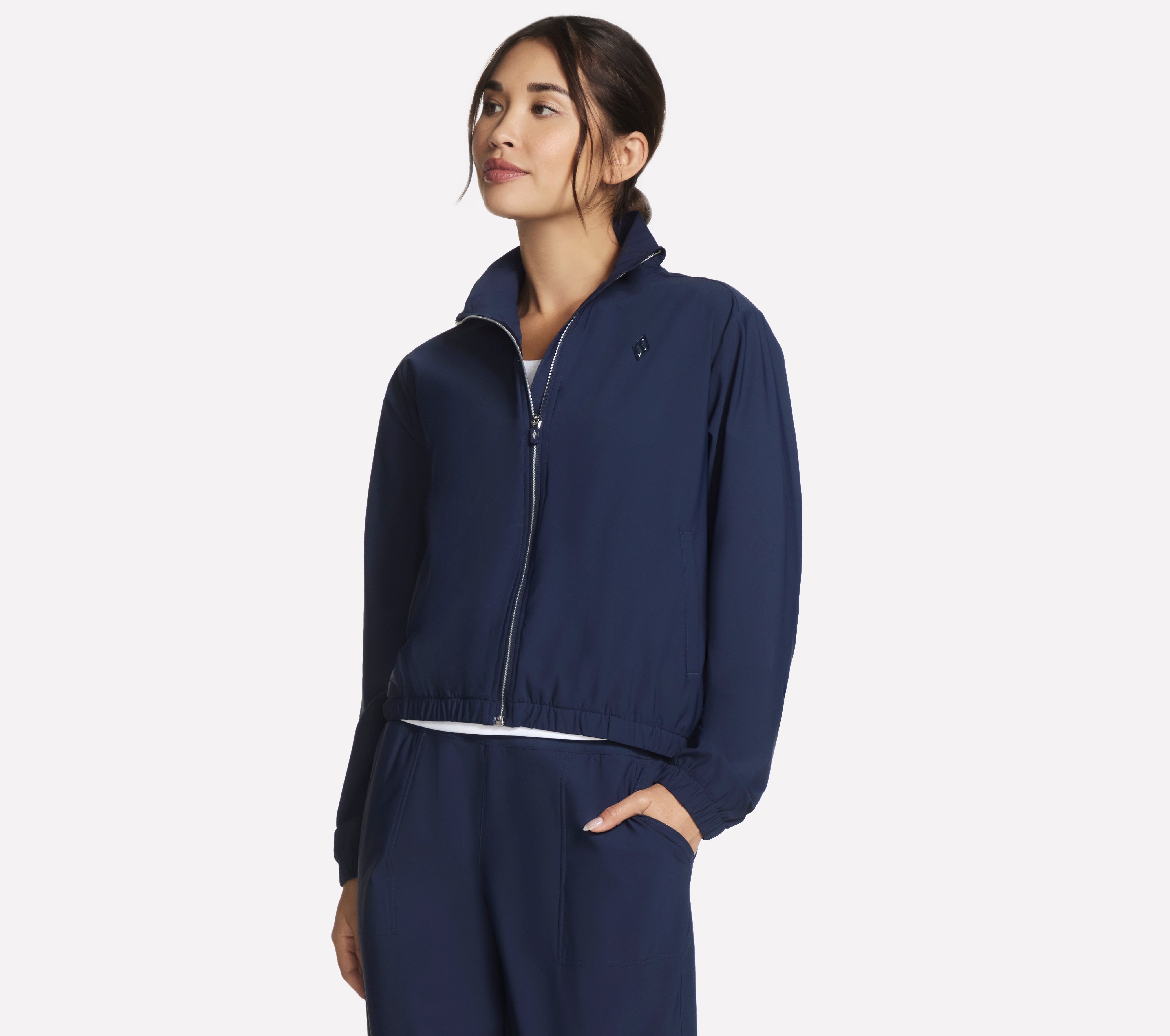 Skechers Trainingsjacke aus Nylon und Elasthan, auch in großen Größen