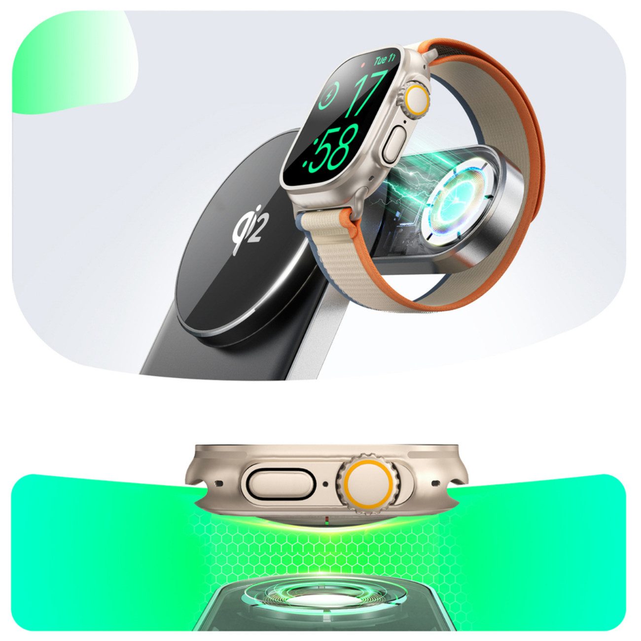 JOYROOM JR-W17 Wireless Charger (Einzelgerät, Einzelgerät, 3-in-1 Qi2 Ladegerät mit MagSafe, 15 W Schnellladen)