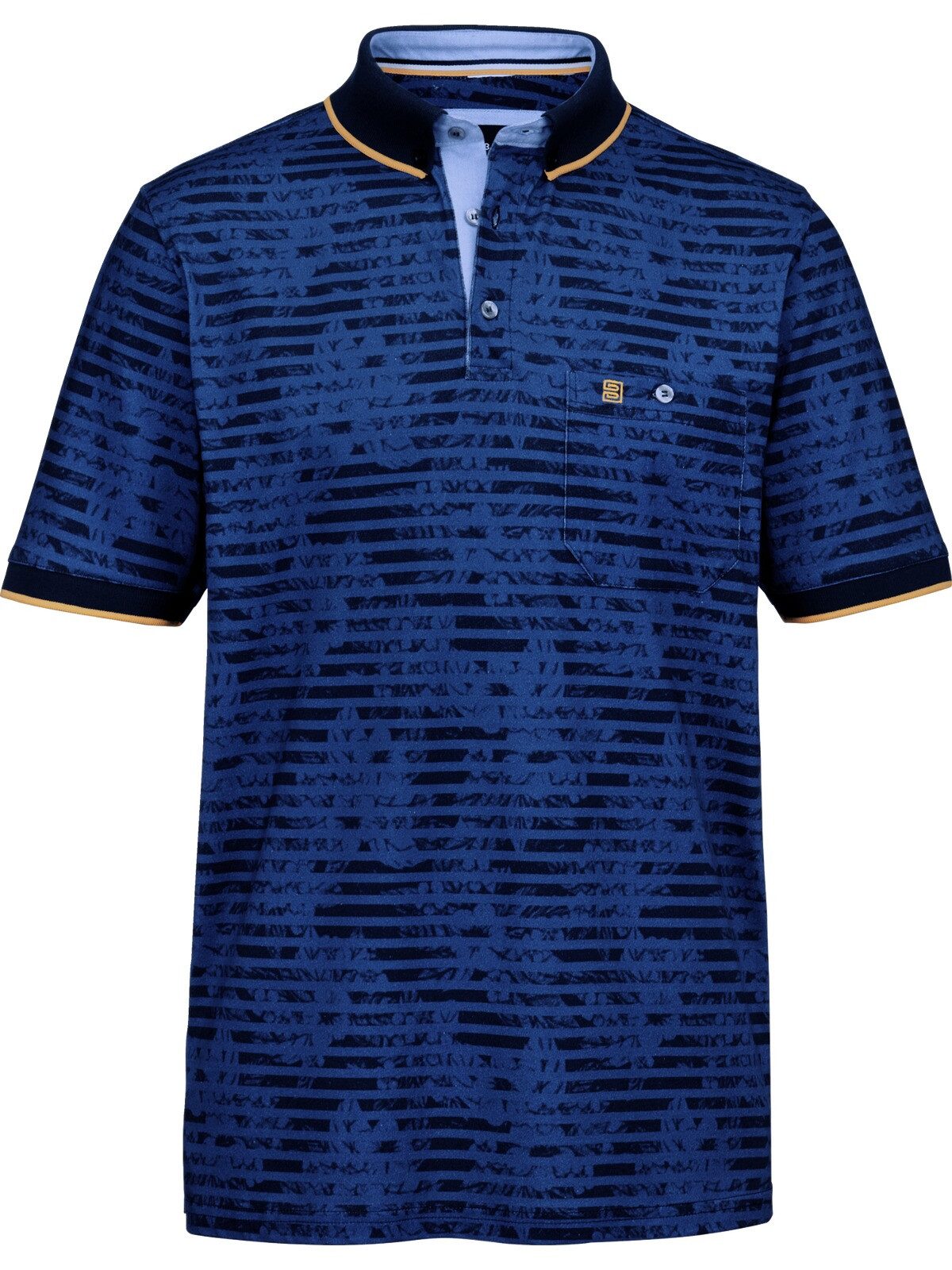 Babista Poloshirt FIOREZZA mit floralen Streifendessin