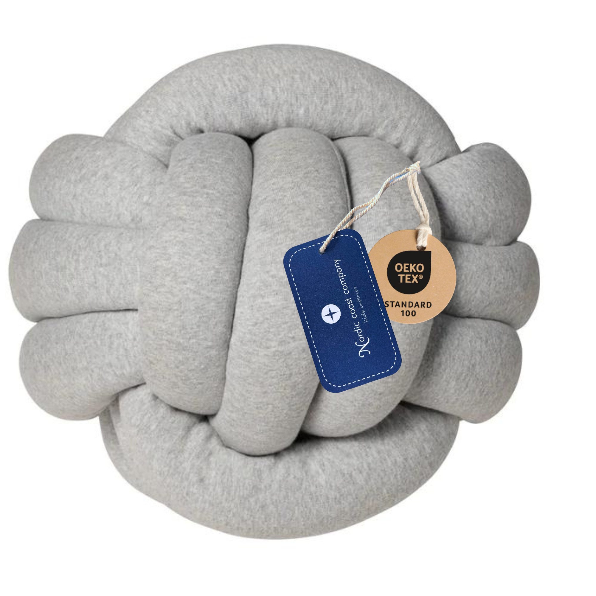 Nordic Coast Company Dekokissen, Knotenkissen geflochten Подушки Dekokissen Kinderkissen Stützkissen