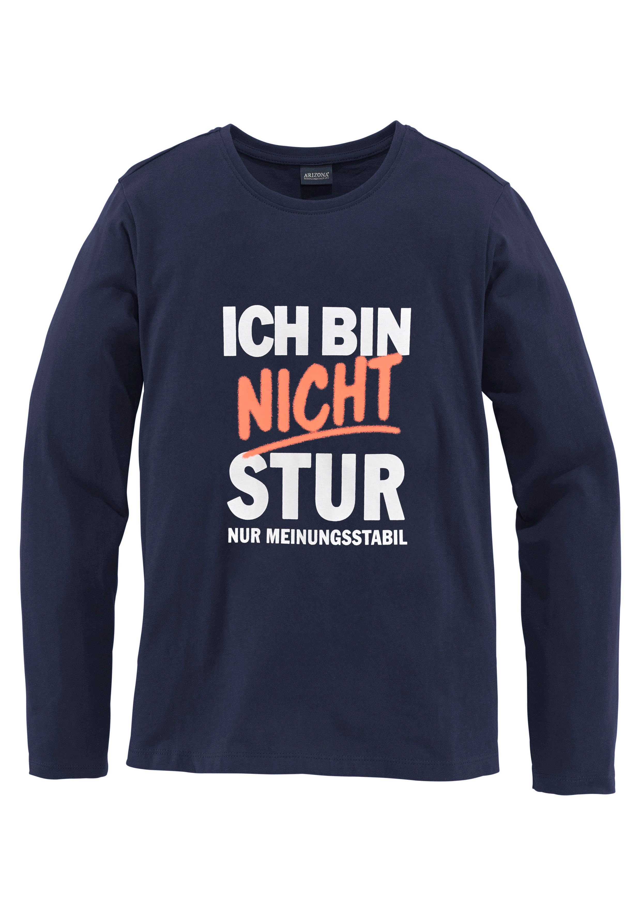 Spruch ICH NICHT KIDSWORLD Langarmshirt STUR, BIN