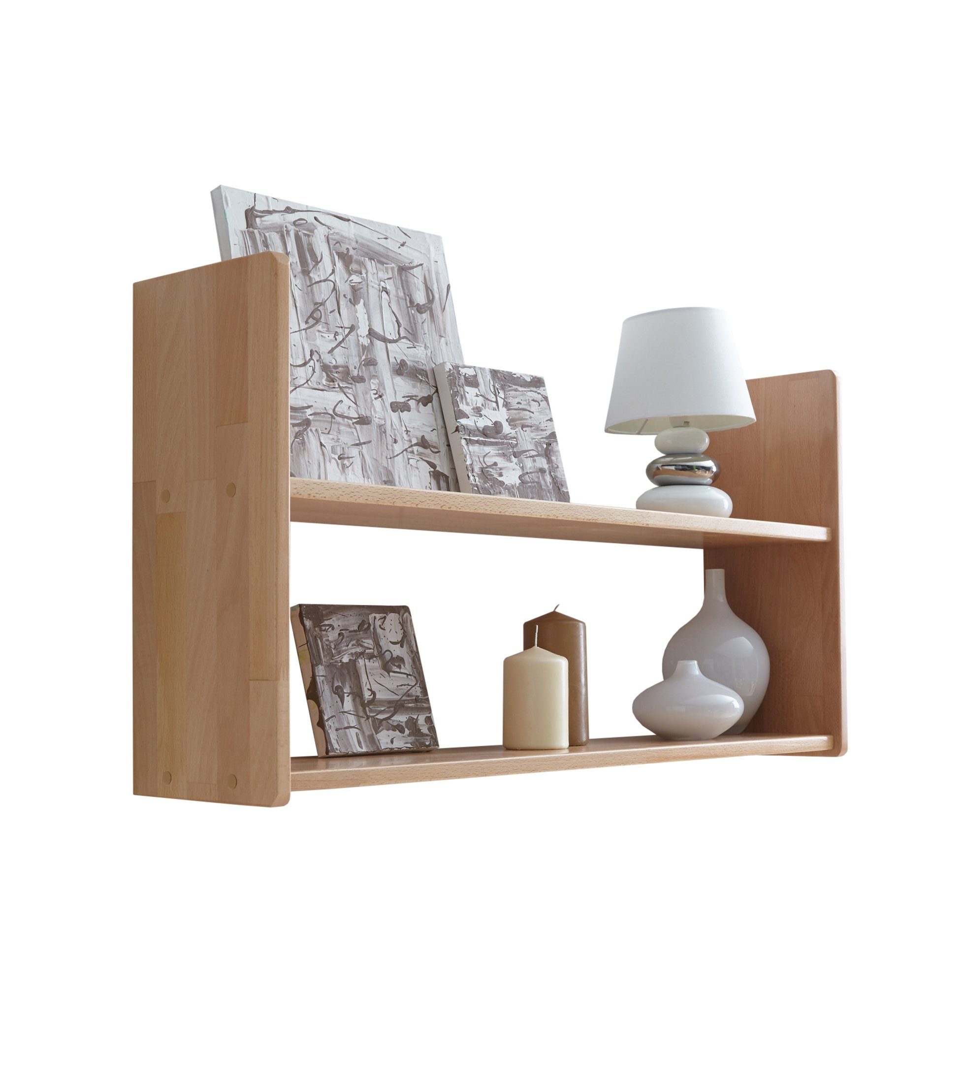 Ticaa Wandregal Wandregal Hängeregal Buche Natur, in verschiedenen Variante günstig online kaufen