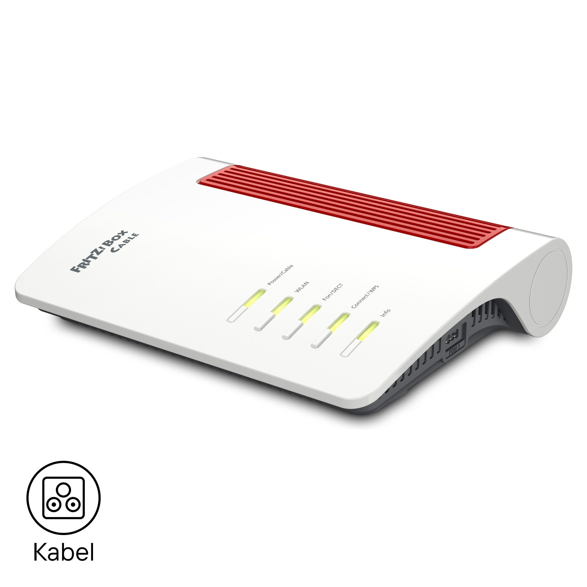 Fritz! FRITZ!Box 6670 Cable WLAN-Router, Kabel DOCSIS 3.1, Wi-Fi 7 bis 3.568 MBit/s, Zigbee, DECT, 2,5G-LAN