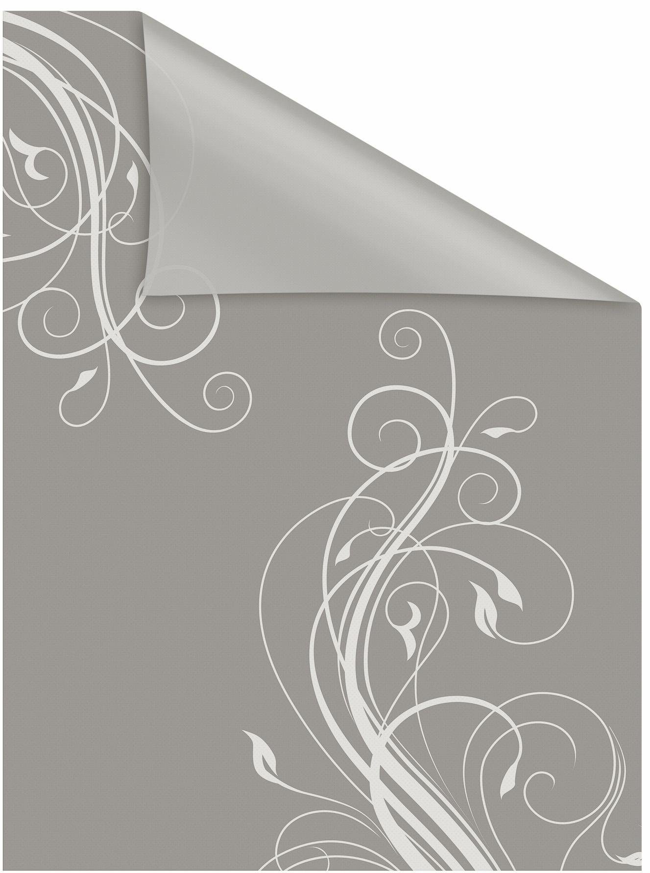 LICHTBLICK ORIGINAL Fensterfolie Floral, blickdicht, strukturiert, selbstklebend, Sichtschutz
