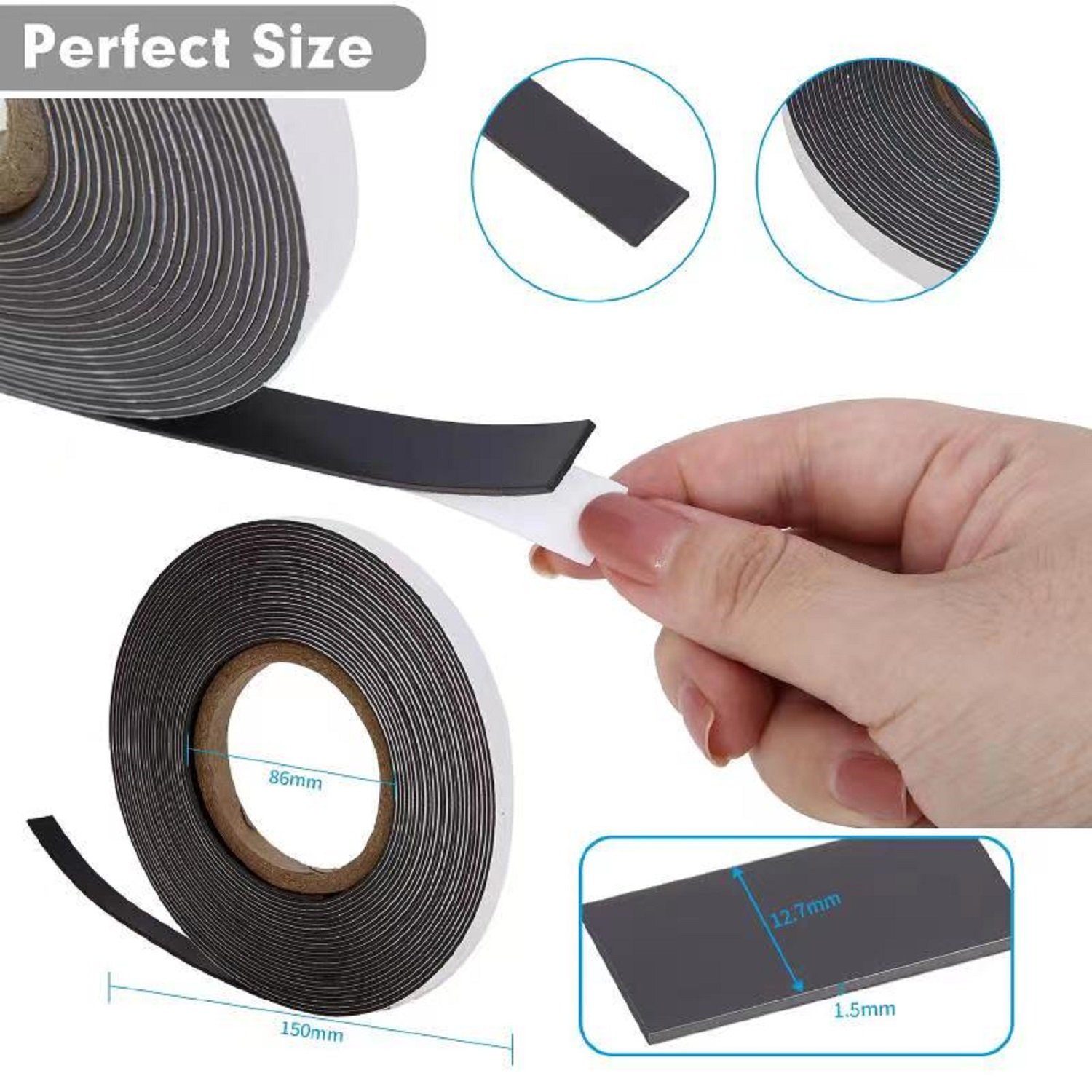 COOL-i ® Magnet, Magnetband 10m - selbstklebend für sichere Magnetisierung