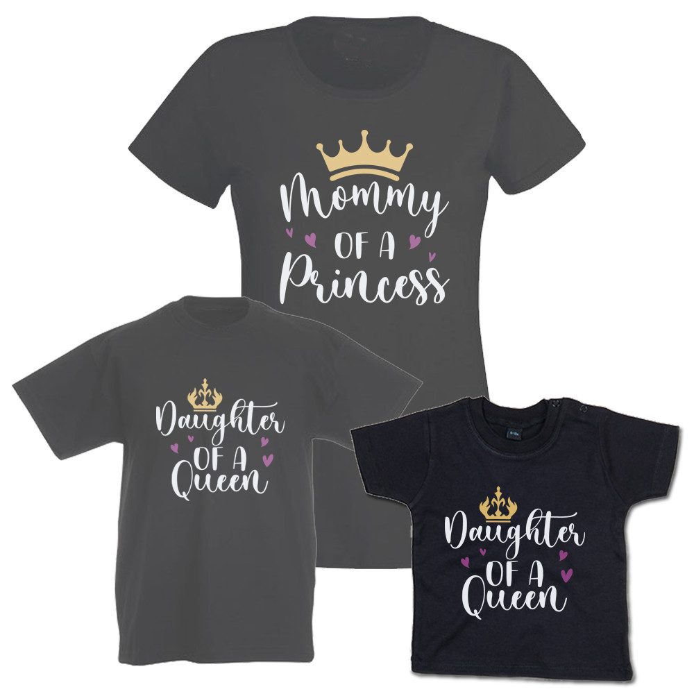 T-Shirt Mother of a Princess & Daughter of a Queen