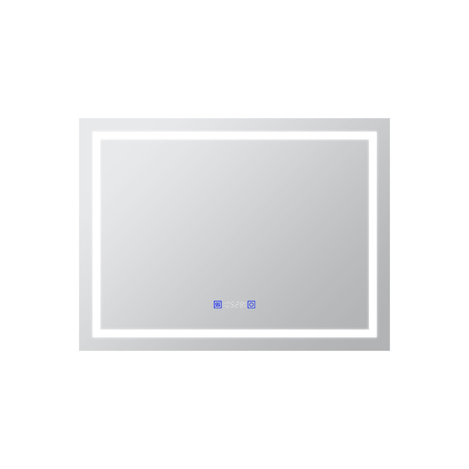 Finmrys Badspiegel Badezimmerspiegel mit LED-Beleuchtung und günstig online kaufen