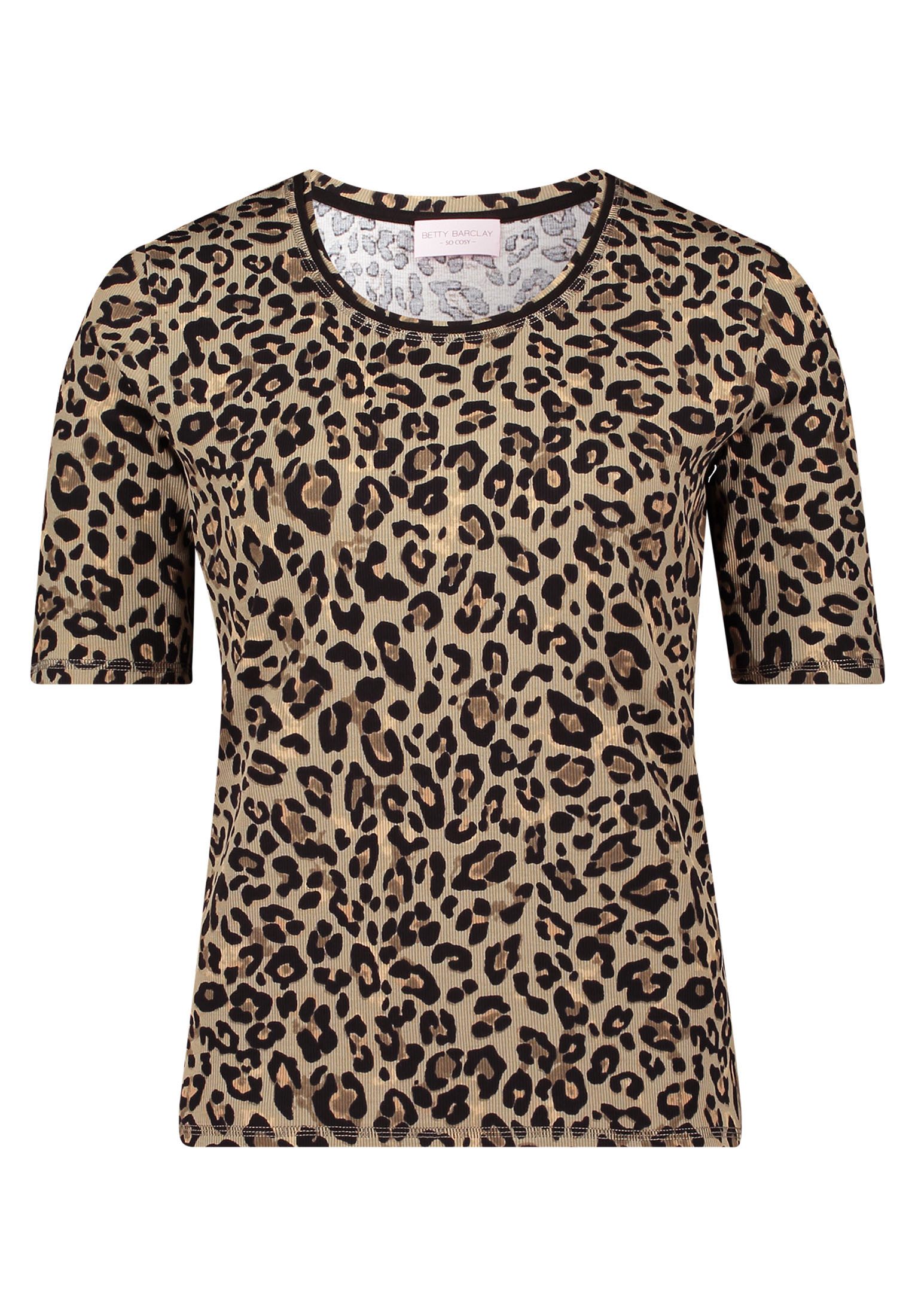 Betty Barclay Kurzarmshirt Damen Basic Shirt mit Rippenstruktur (1-tlg) günstig online kaufen