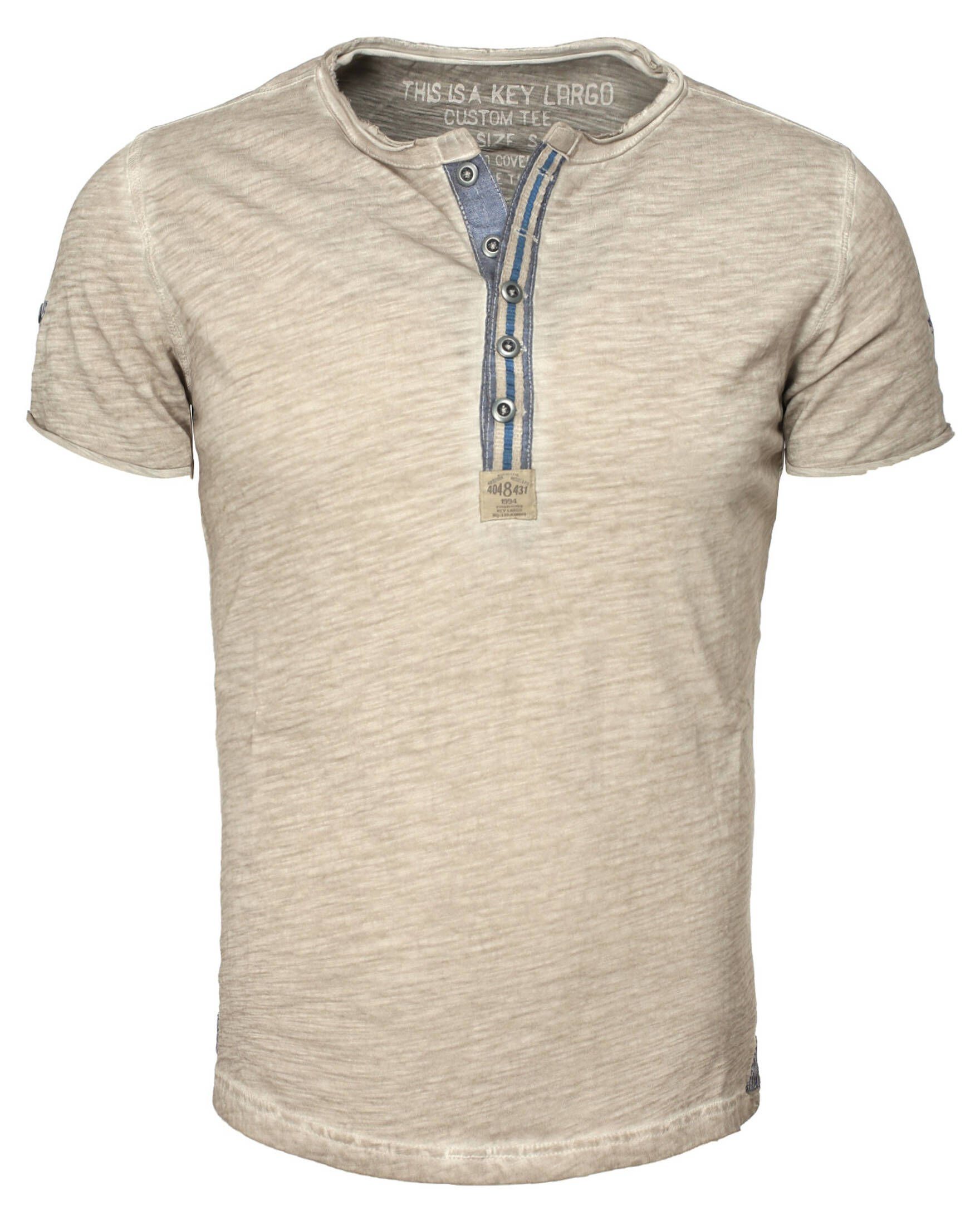 Key Largo T-Shirt Herren T-Shirt (1-tlg) (21) "Arena" sand