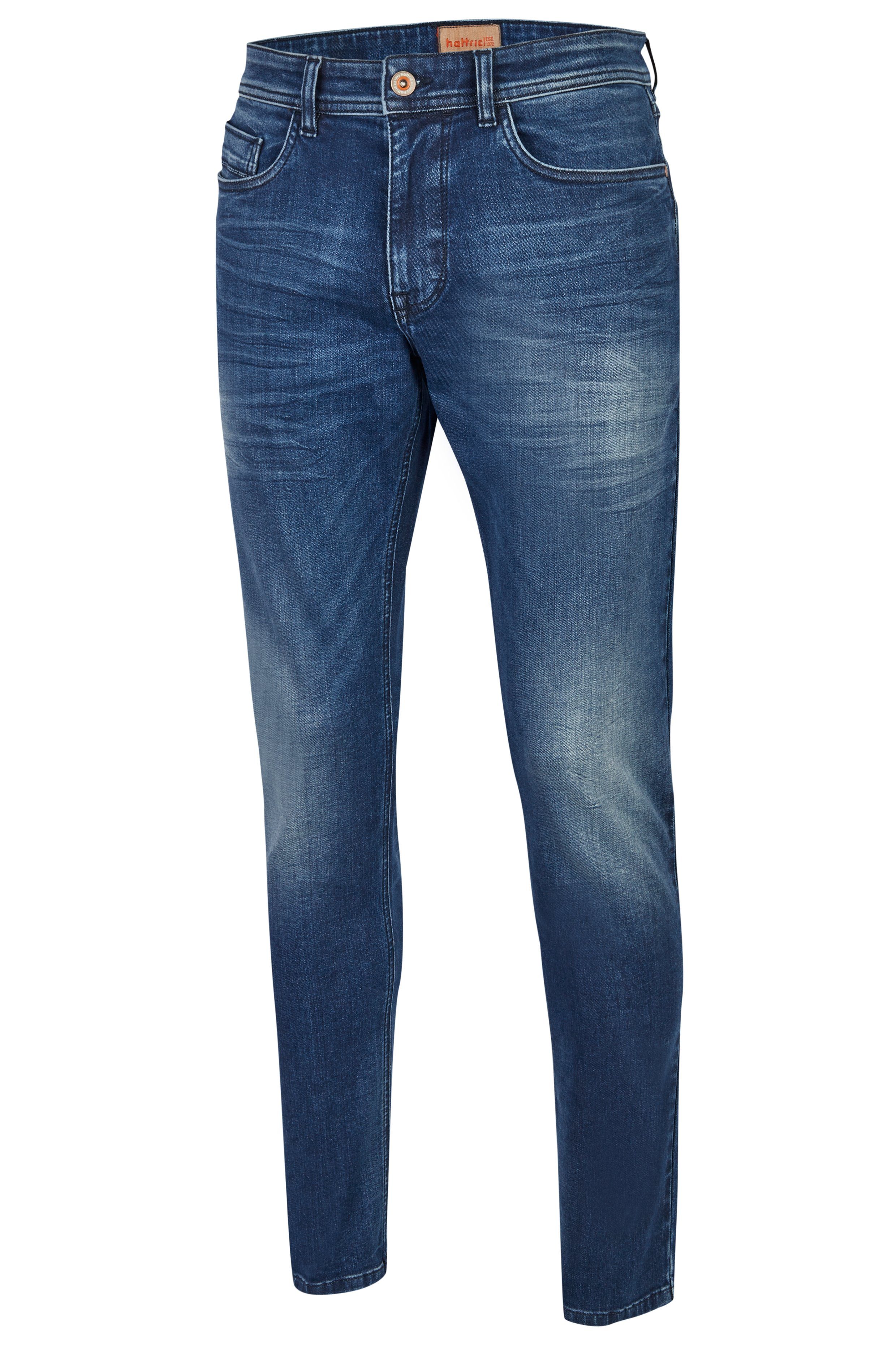 use Slim-fit-Jeans Supima®-Denim blue & buffies Harris Hattric Jeanshose Herren Hattric