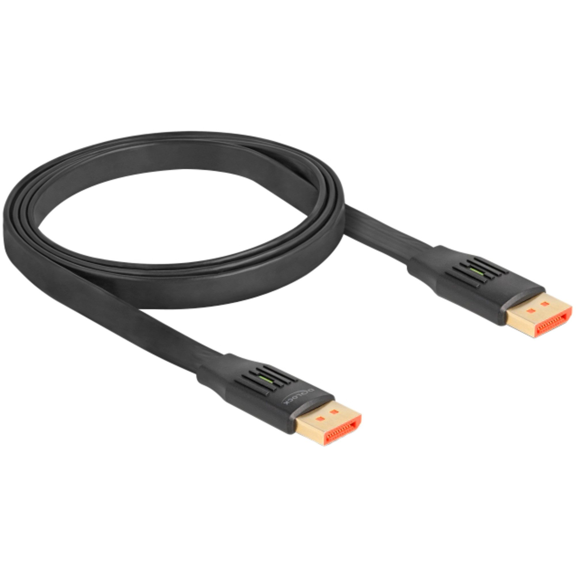 DeLOCK DisplayPort Flachbandkabel 8K 60Hz, Kabel, Video-Kabel