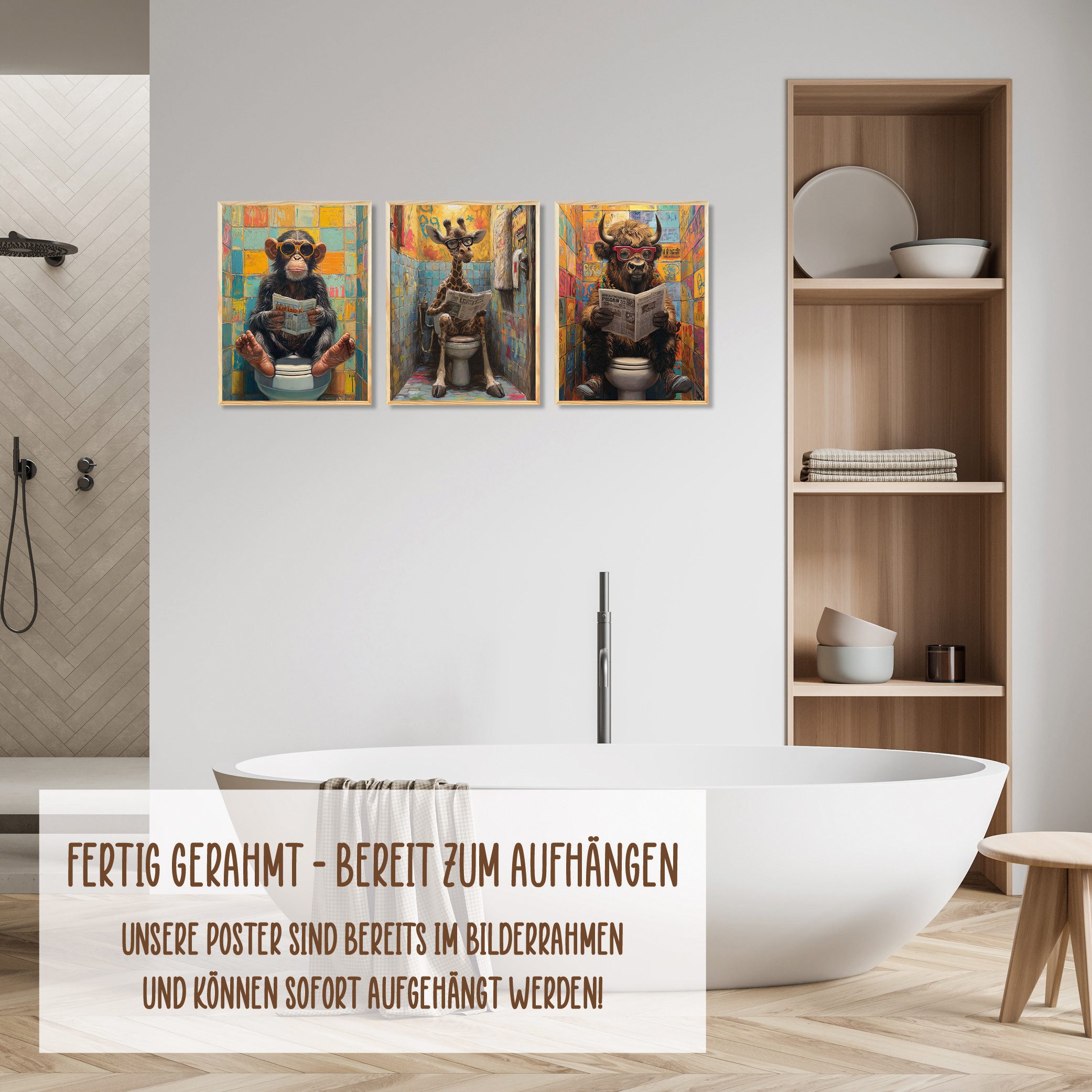 Wackadoo Living Poster Set inklusive Bilderrahmen, günstig online kaufen