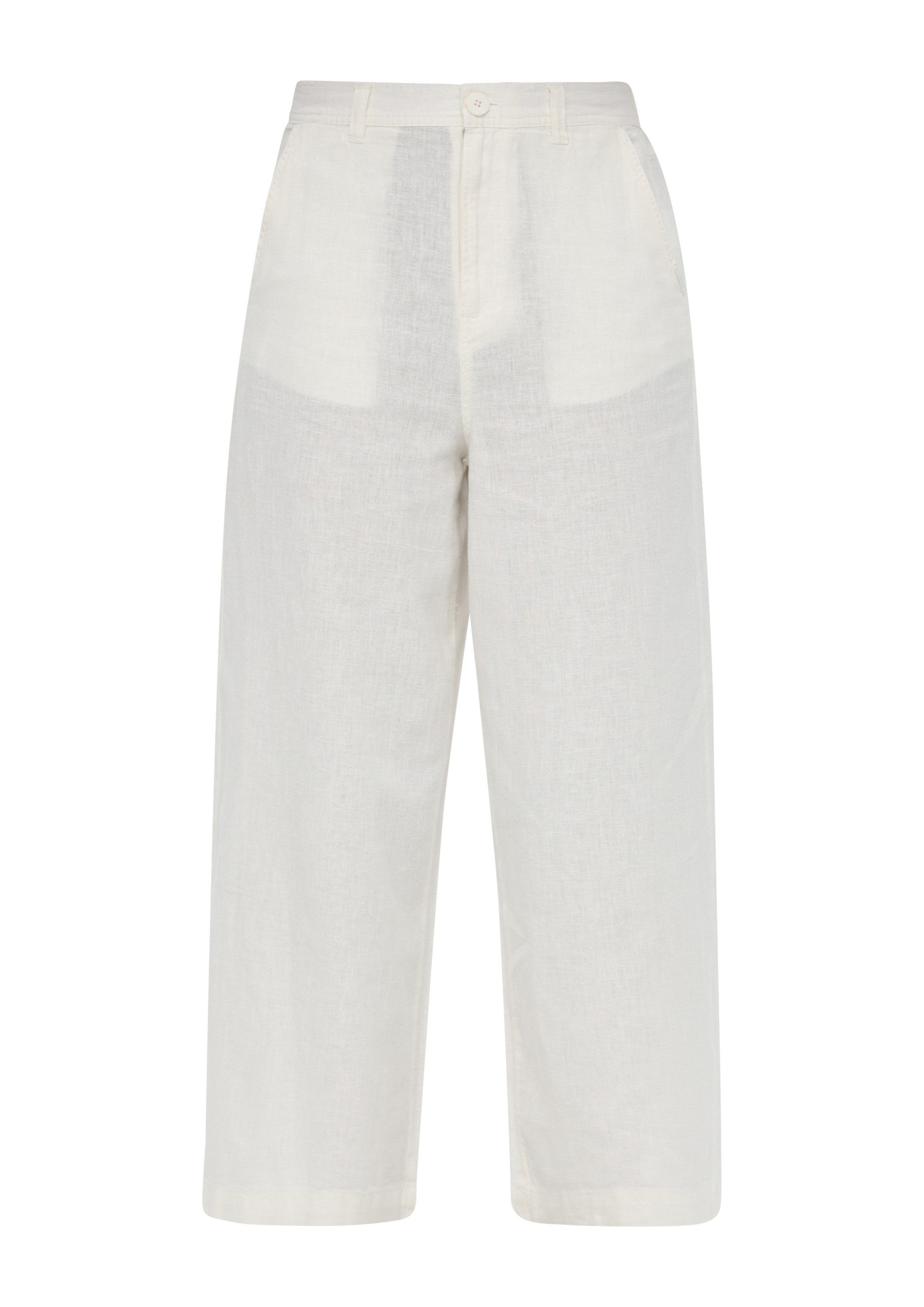 QS 7/8-Hose Hose Culotte aus Leinenmix günstig online kaufen