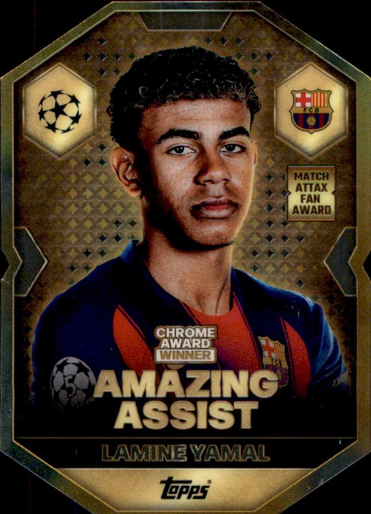 Topps Sammelkarte CA3 - Lamine Yamal - Chrome Award Winner - 2025/2026