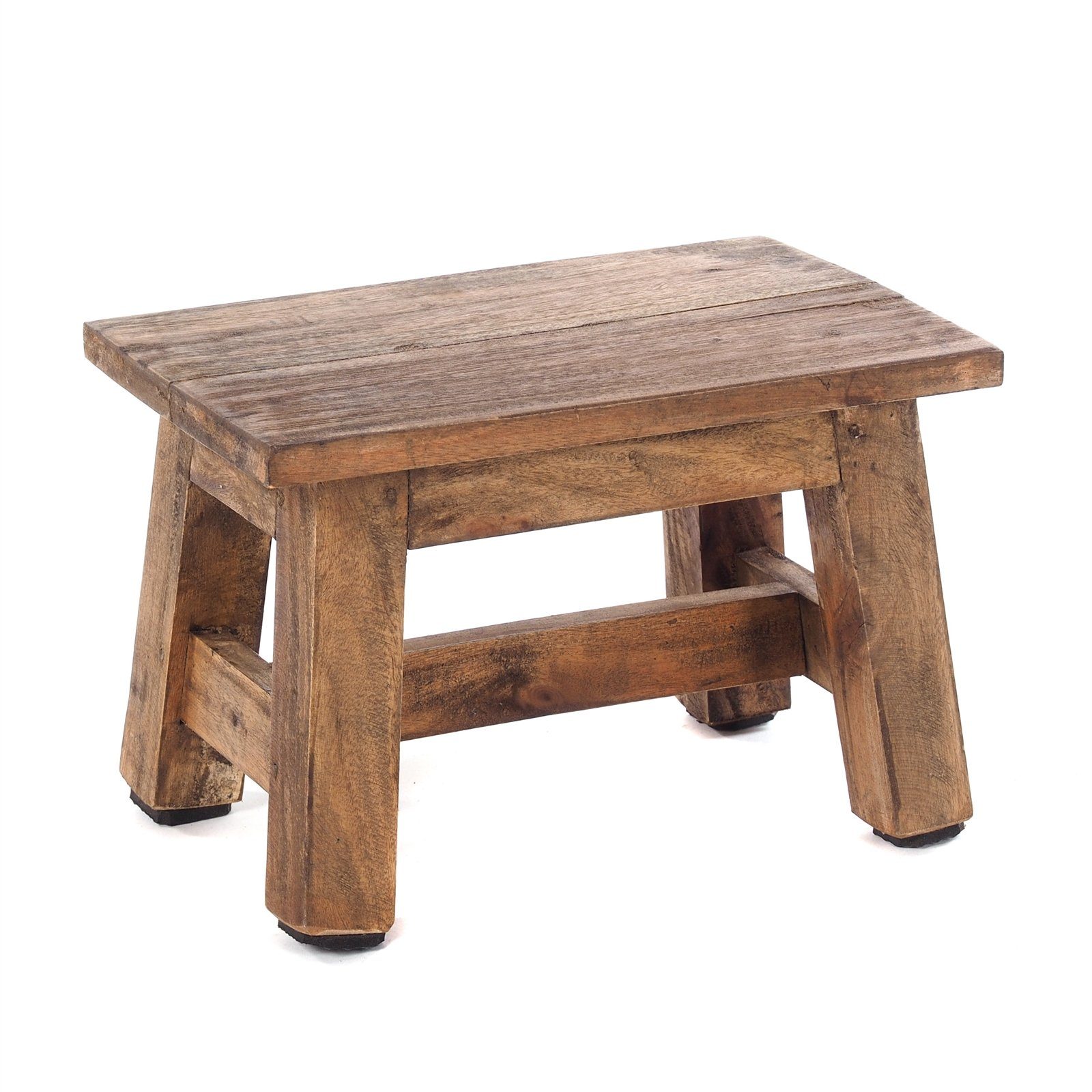 DESIGN DELIGHTS Hocker FUSSHOCKER Monte, 30x21cm(BxH), kleiner Holzhocker aus Mahagoni Holz