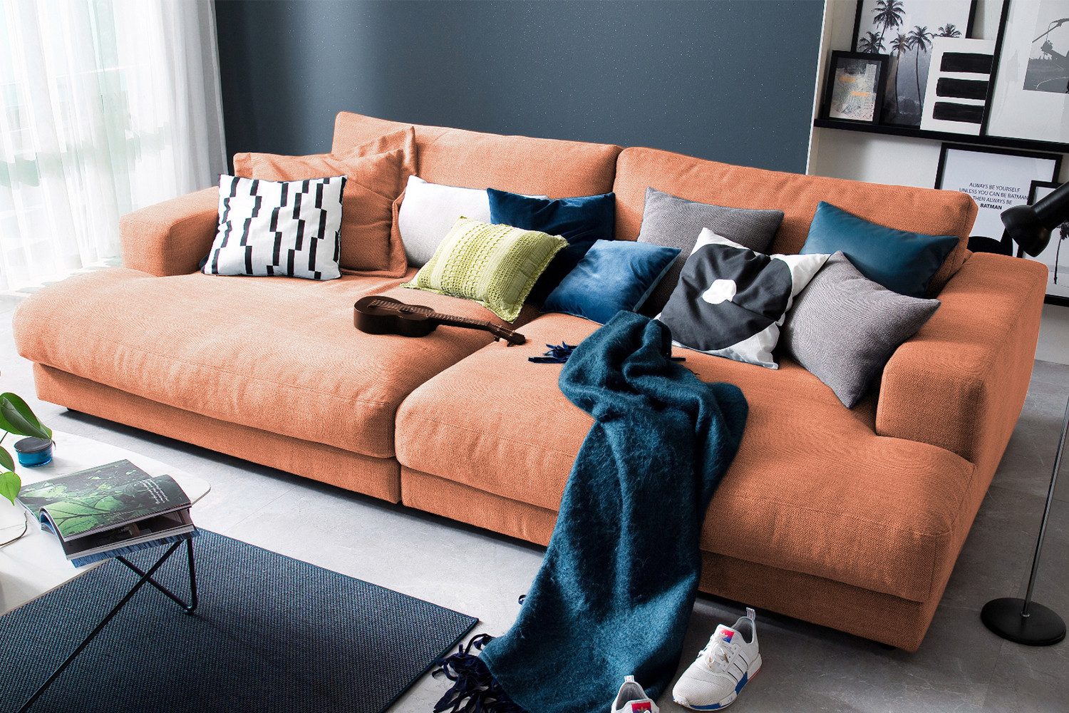 KAWOLA Big-Sofa MADELINE, Couch Stoff oder günstig online kaufen