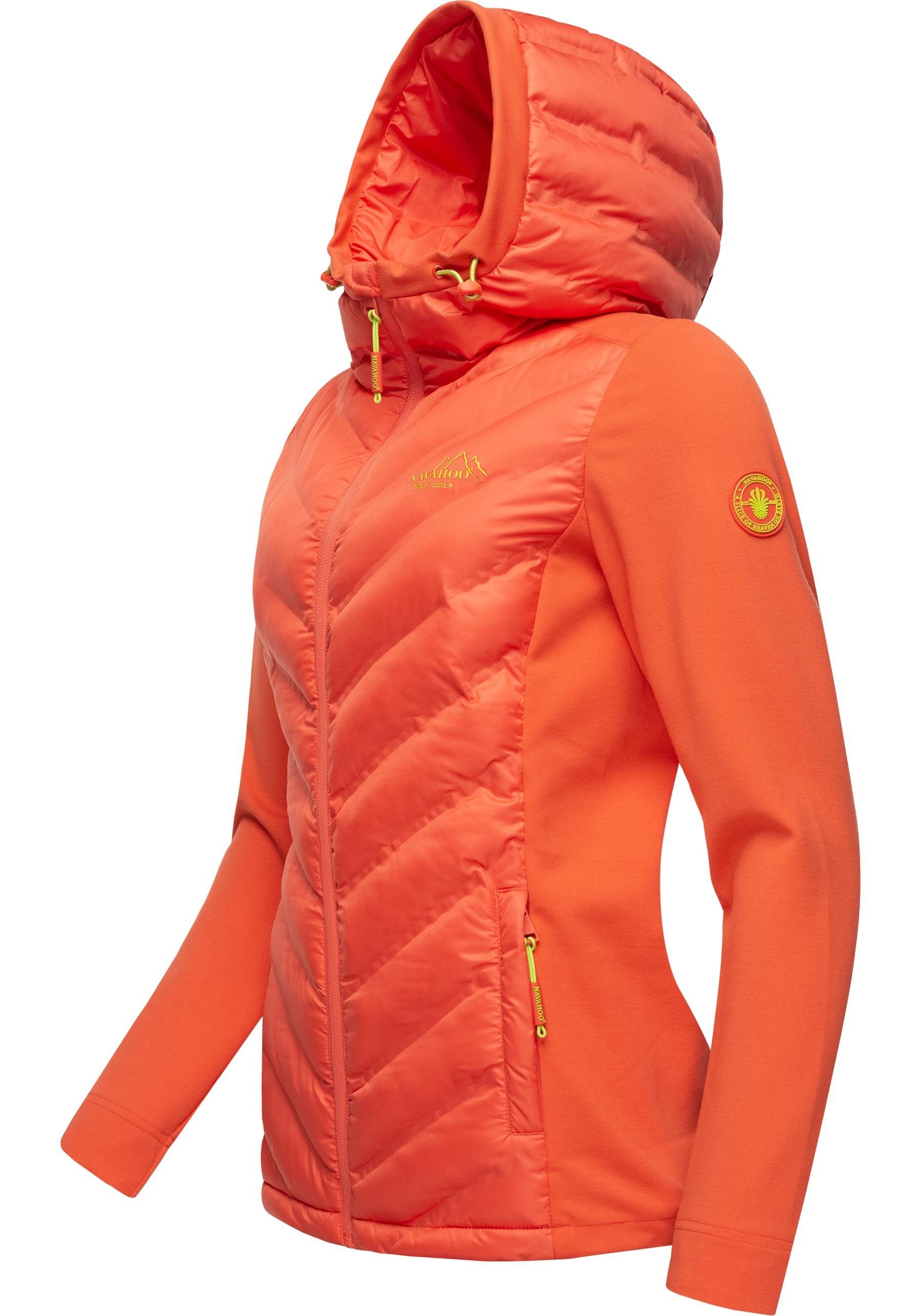 Navahoo Outdoorjacke Nimm Mit mit Übergangsjacke Mich stylische koralle Kapuze