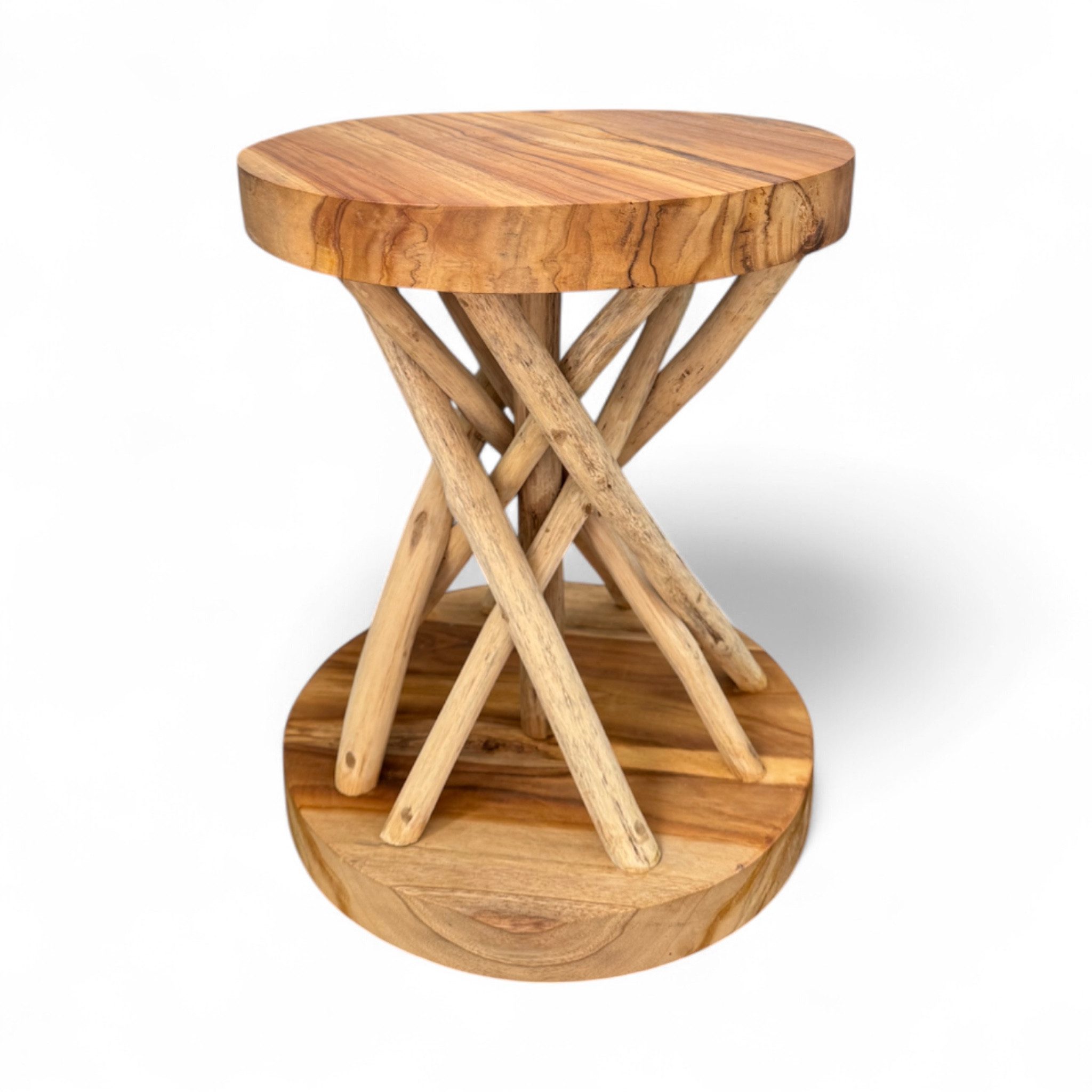 FaHome Beistelltisch Holzhocker Couchtisch – Handgefertigt günstig online kaufen