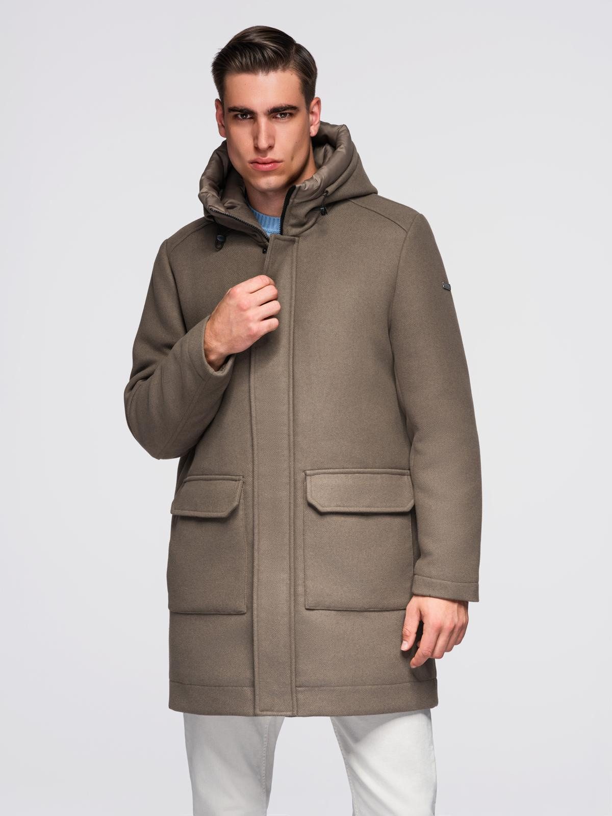 Winterjacke Herren-Parka mit Kapuze und Kapuze