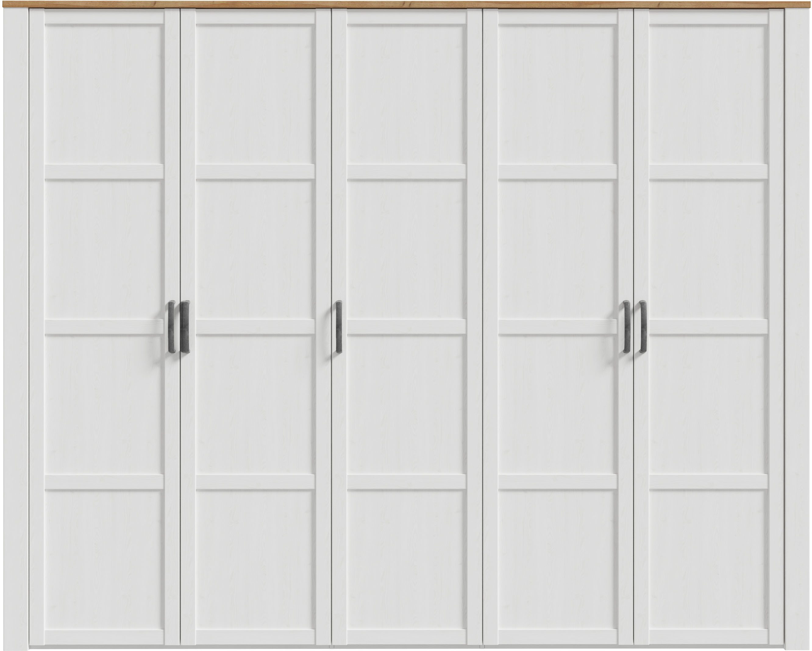 FORTE Kleiderschrank Bohol Höhe 214 cm, 5türig, SoftClose