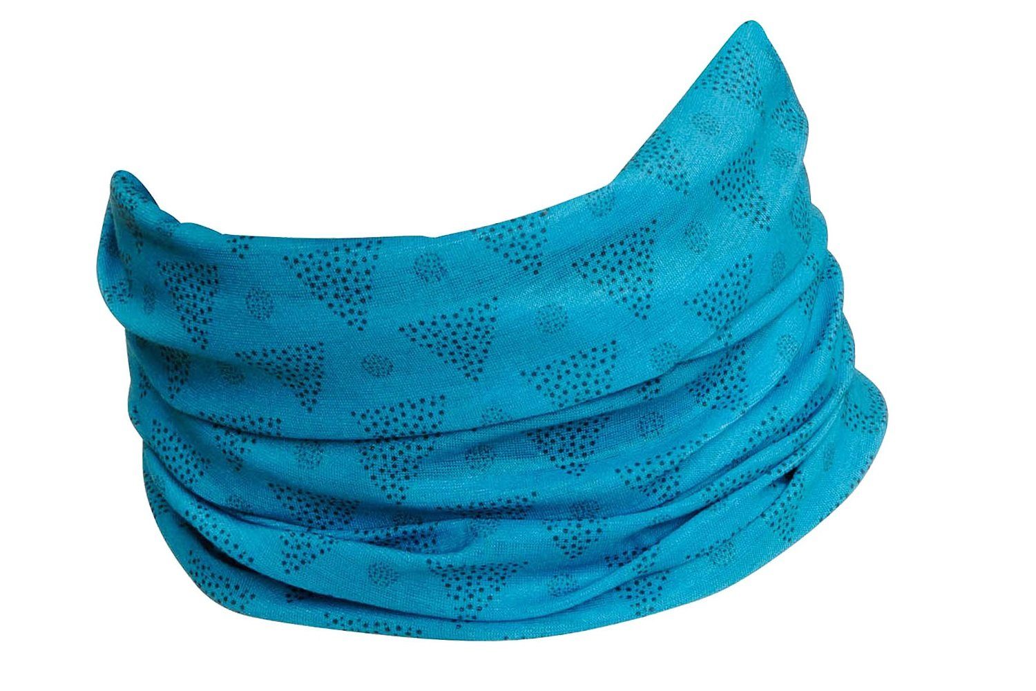 Hilltop Multifunktionstuch Halstuch, Sporttuch, Schlauchtuch, Kopftuch, Schal, Damen und Herren hellblau blau
