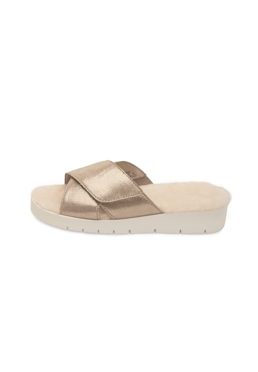 vitaform Damen Pantoletten Samtziegenleder Pantolette