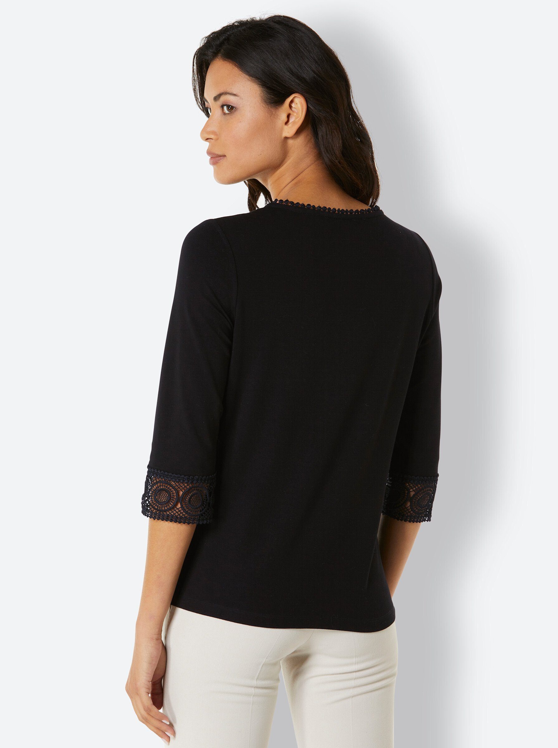 CREATION L PREMIUM 3/4-Arm-Shirt "Lyocell-Shirt", (1 tlg.) günstig online kaufen