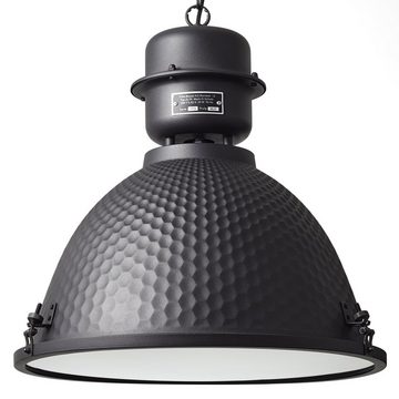 Lightbox Pendelleuchte, ohne Leuchtmittel, Hängelampe, Ø 48 cm, 146 cm Höhe, E27, max. 60 W, Metall/Glas, schwarz