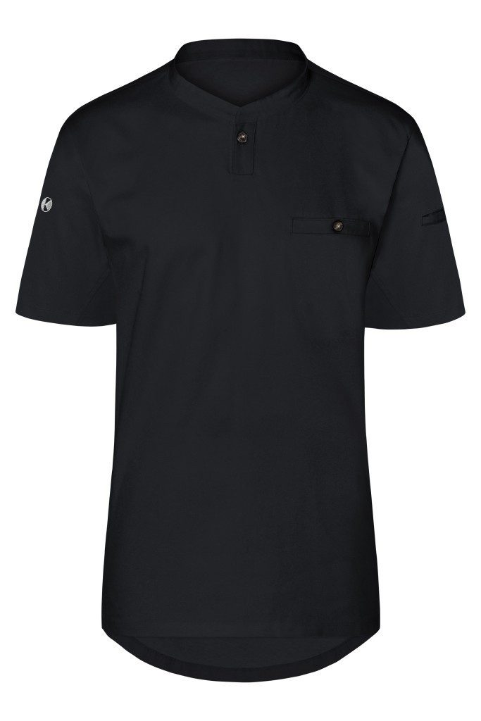 Karlowsky Fashion Kurzarmshirt KARLOWSKY Herren Arbeitsshirt PERFORMANCE Kurzarm Slim Schwarz
