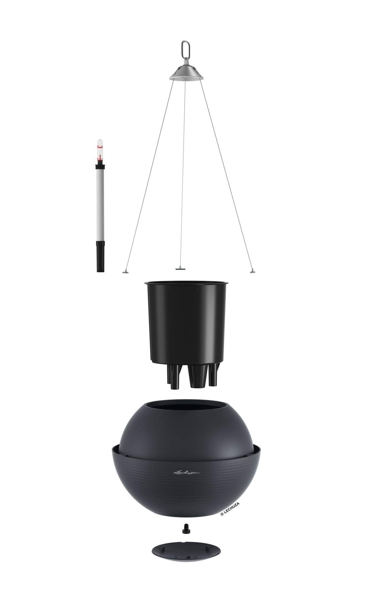 Lechuza® Blumentopf Bola Color 32 schiefergrau günstig online kaufen