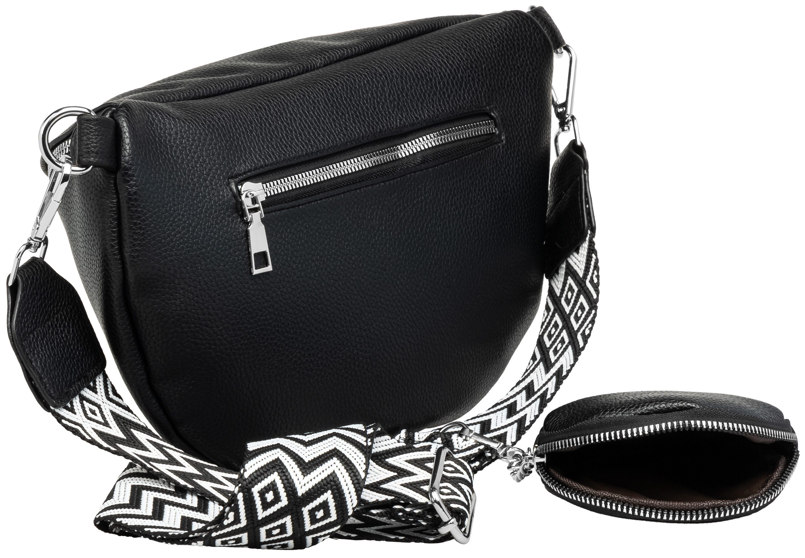 Caspar Gürteltasche TS1076 stylische große XL Damen Crossbody Bag Bauchtasche