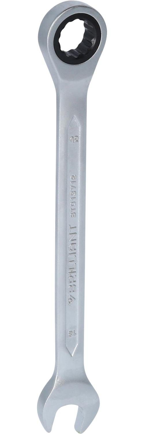 Brilliant Tools Maulschlüssel Ratschenringschlüssel, 12 mm