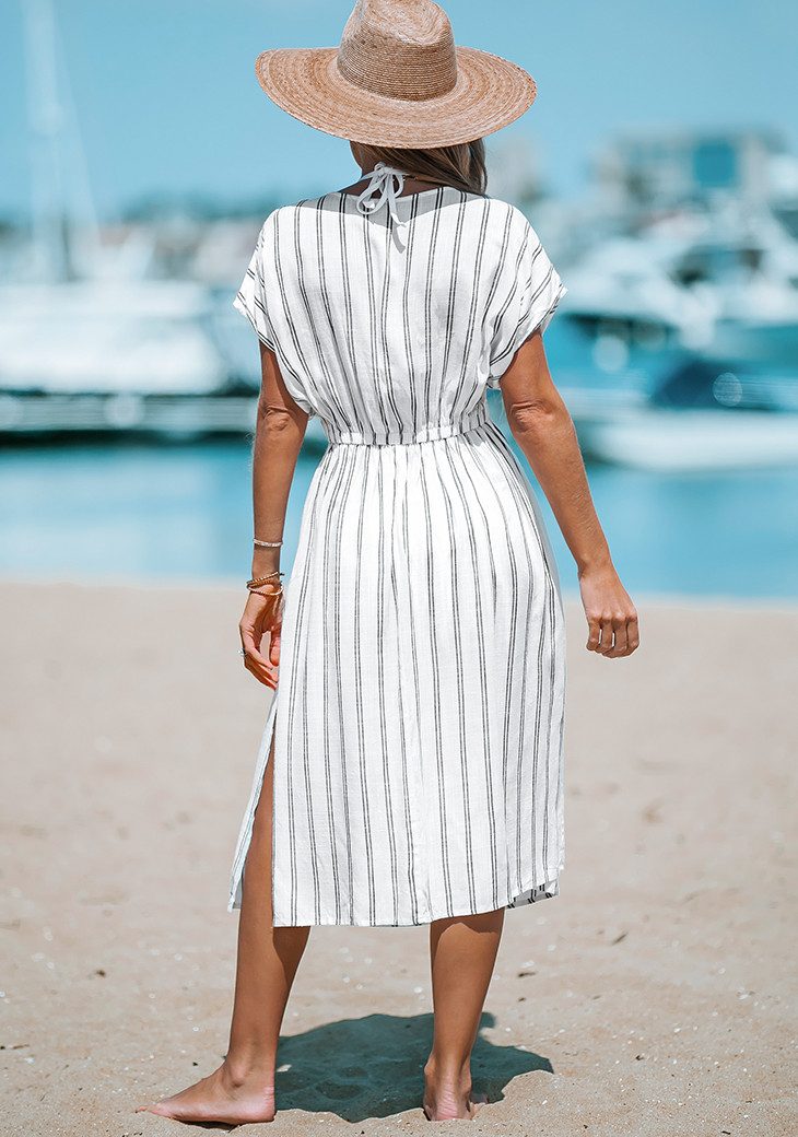 Cupshe Strandkleid Midi-Kleid mit Seitenschlitz