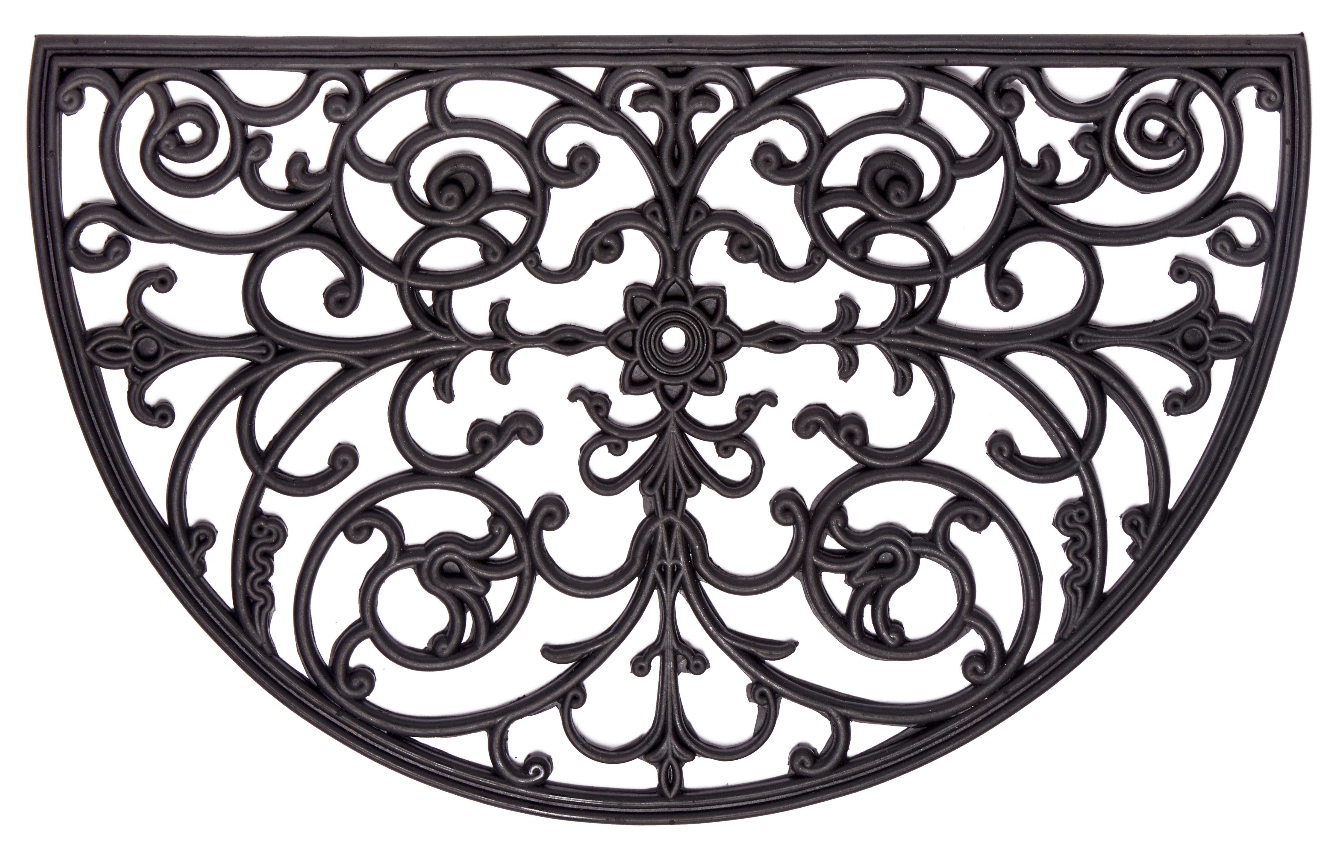 HANSE Home Fußmatte Ornaments, Türmatte, halbrund, Höhe: 10 mm, Gummi, Schm günstig online kaufen