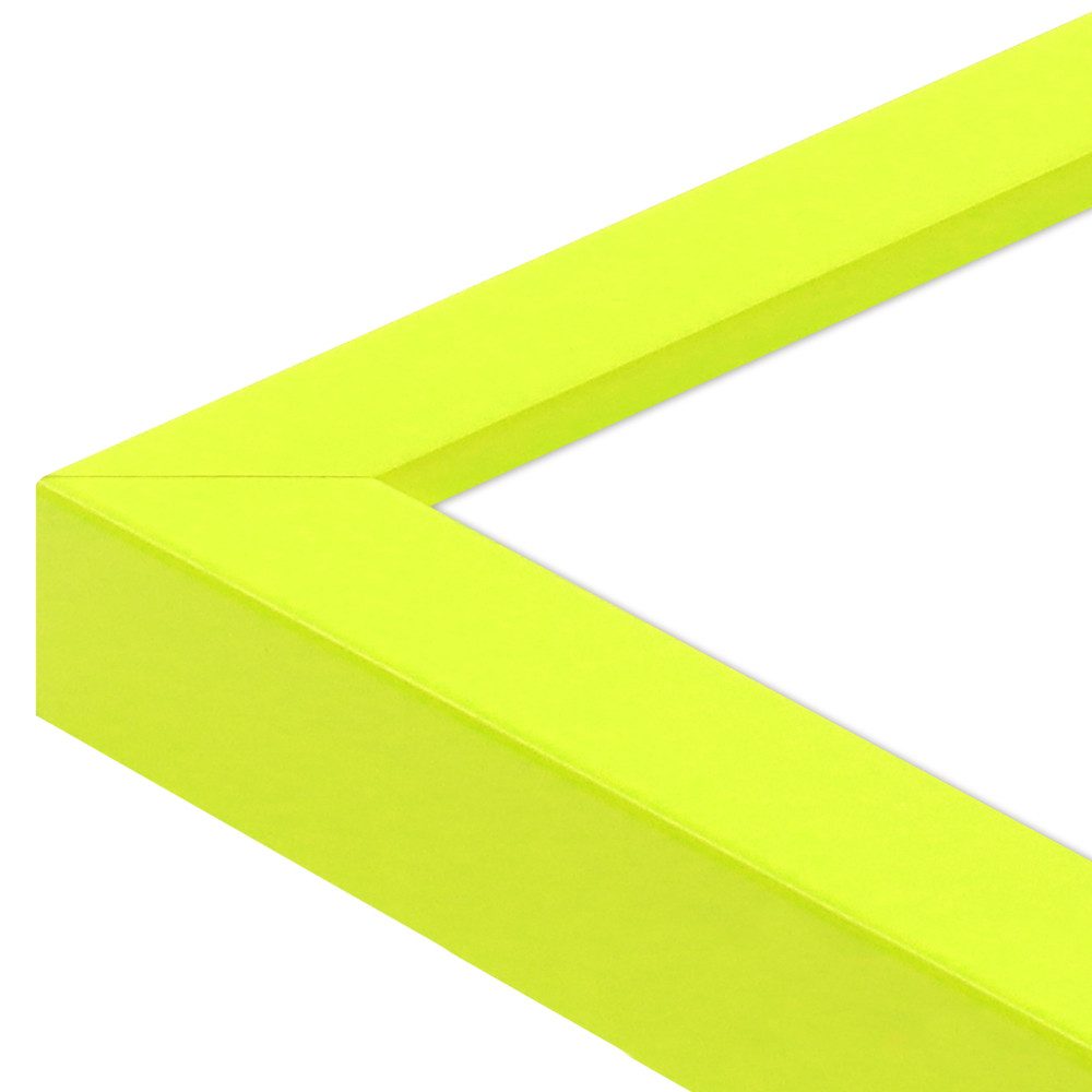 WANDStyle Bilderrahmen H950, Neongelb Bilderrahmen 21x30, DIN A4 Bilderrahmen für Kinderzeichnungen