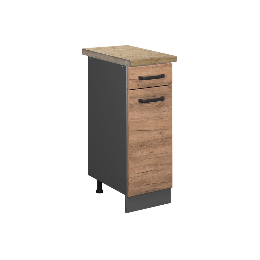 Vicco Unterschrank R-Line, Goldkraft Eiche/Anthrazit, 30 günstig online kaufen