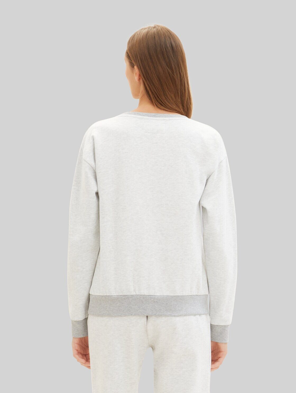 TOM TAILOR Pyjamaoberteil Bodywear (im Einserpack) Loungewear Sweatshirt in Melange Optik