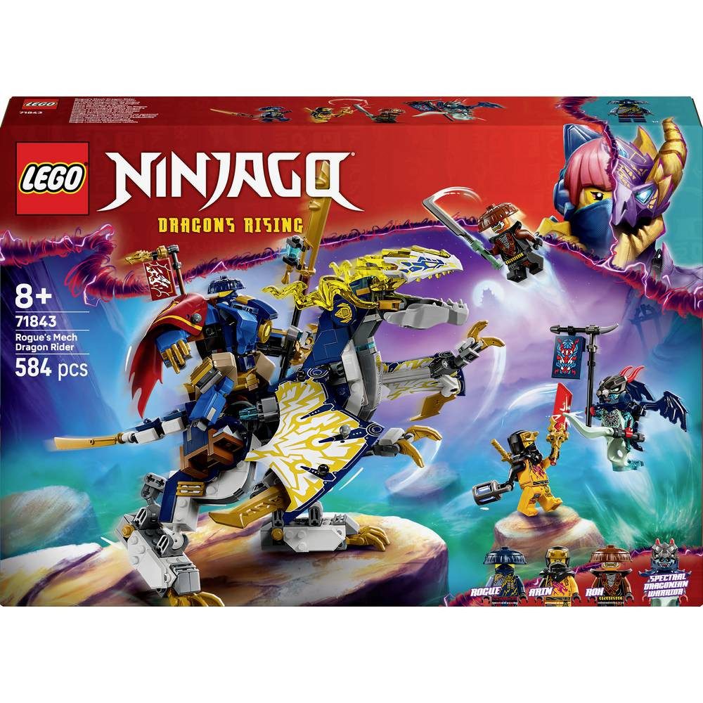 LEGO® 71843 LEGO® NINJAGO Rogues Mech-Drachenreiter Konstruktionsspielsteine