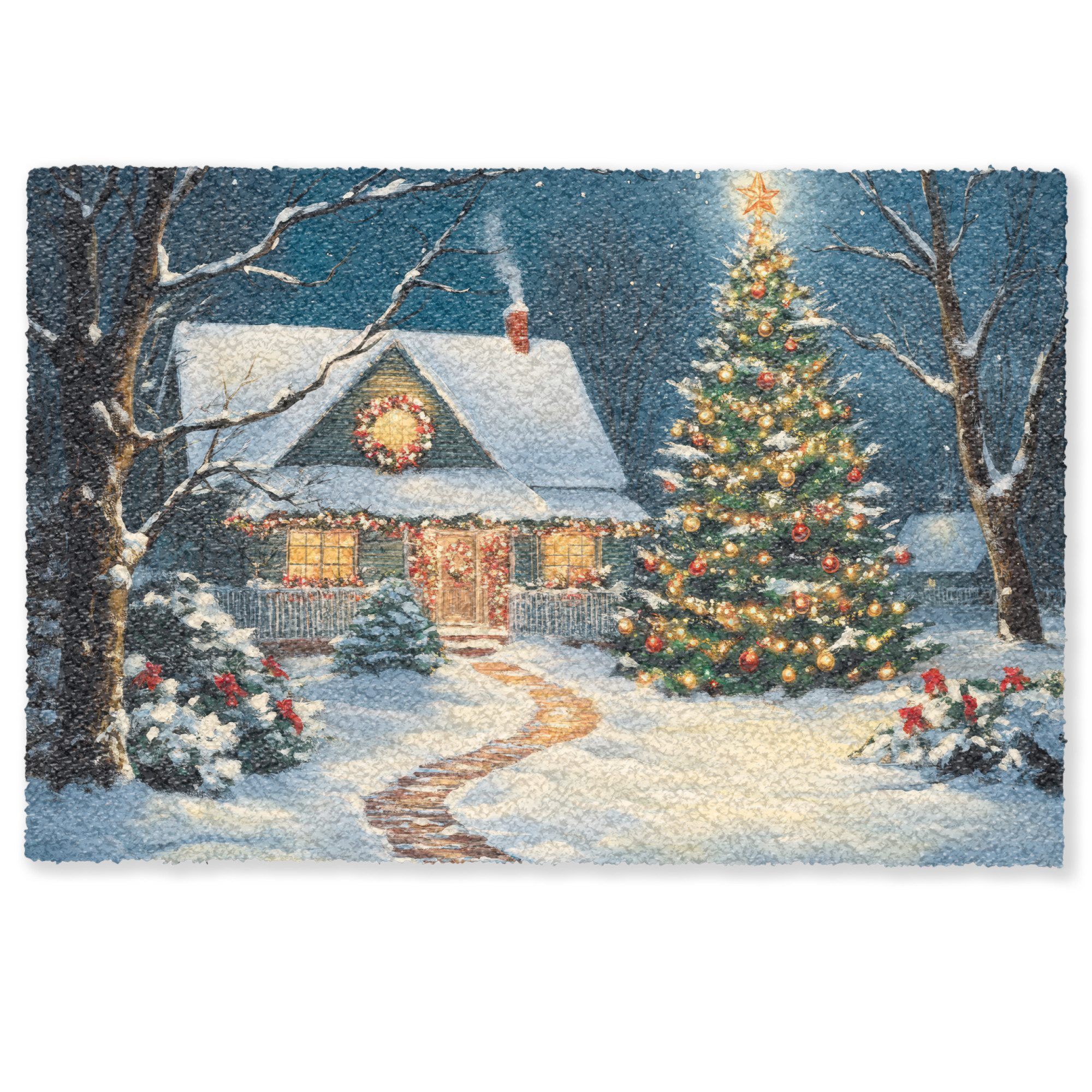 MuchoWow Fußmatte Weihnachten - Weihnachtsbaum - günstig online kaufen