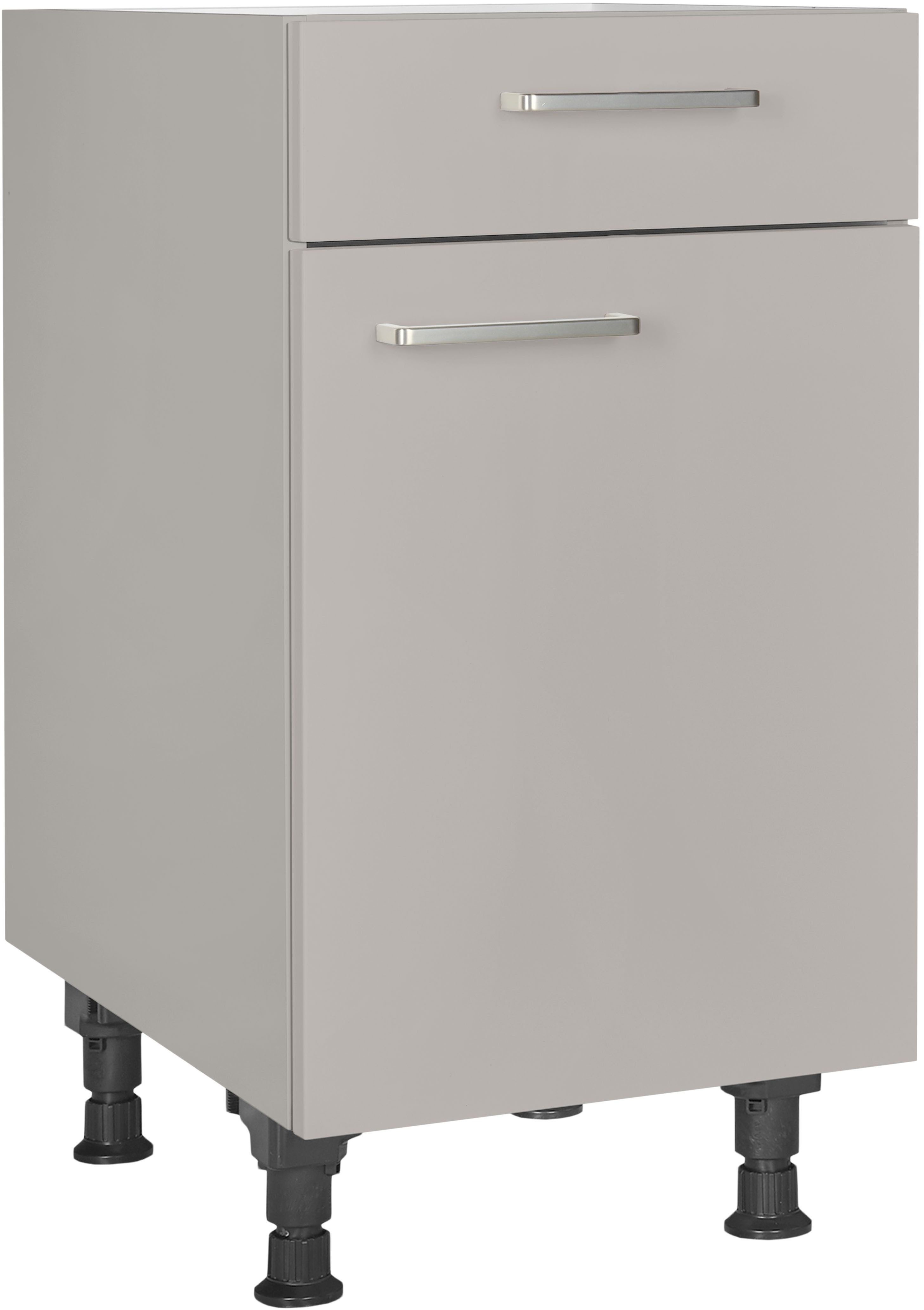 nobilia® Unterschrank "Touch", Ausrichtung wählbar, vormontiert, in den Breiten 30, 45 und 60 cm Breite, mit höhenverstellbaren Sockelfüßen, vormontiert