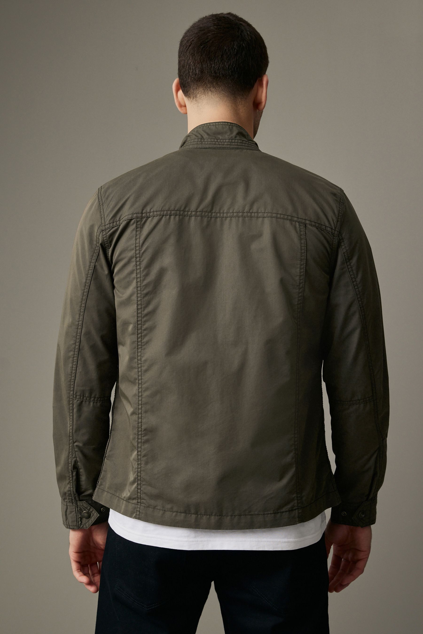 Next Regenjacke Wasserabweisende Hemdjacke Baumwolle und günstig online kaufen