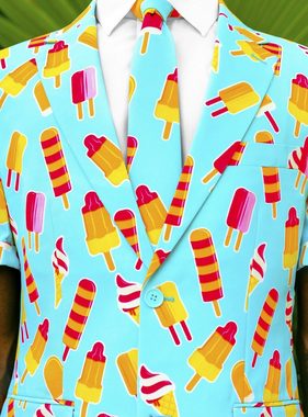 Opposuits Partyanzug Shorts Suit Iceman, Cooler Dress für heiße Tage