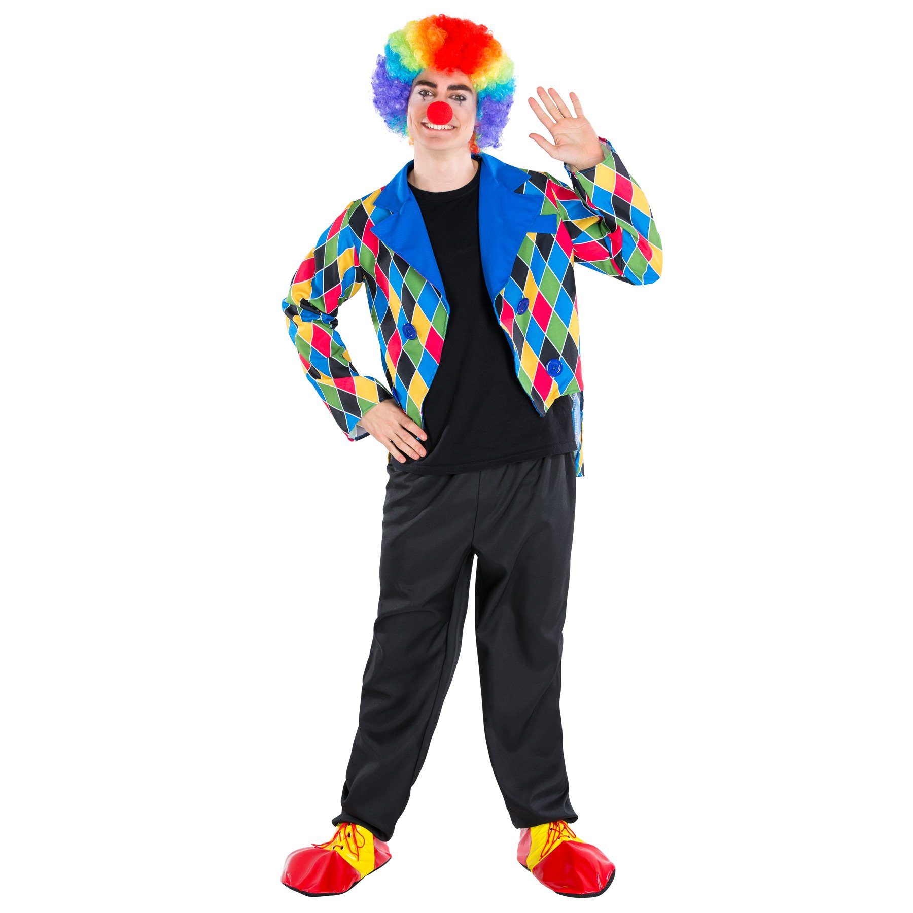 dressforfun Clown-Kostüm Herrenkostüm Clown Oleg