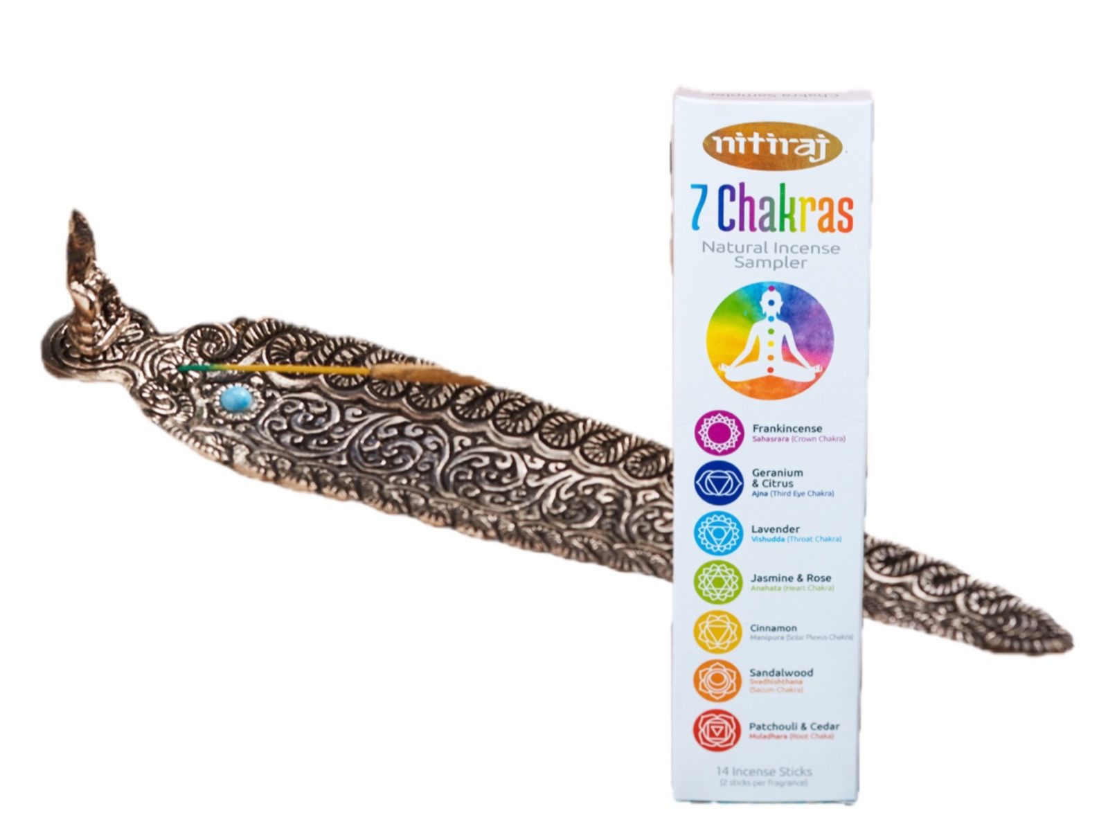 LK Trend & Style Räucherstäbchen-Halter Weihrauchhalter aus Aluminium mit Figuren, (2 St), mit einer Minifigur von Laxmi, Ganesha oder Buddha