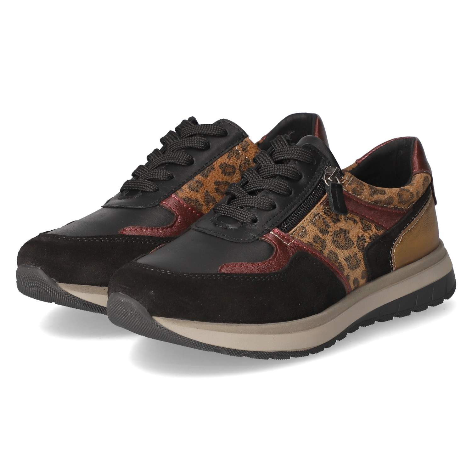 Beliana 1705/12726 black Damen Glattleder black Schnürschuh