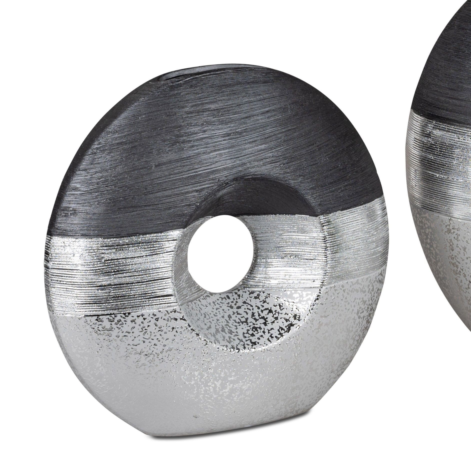 formano Dekovase Luxor, Silber, Motiv: Relief günstig online kaufen