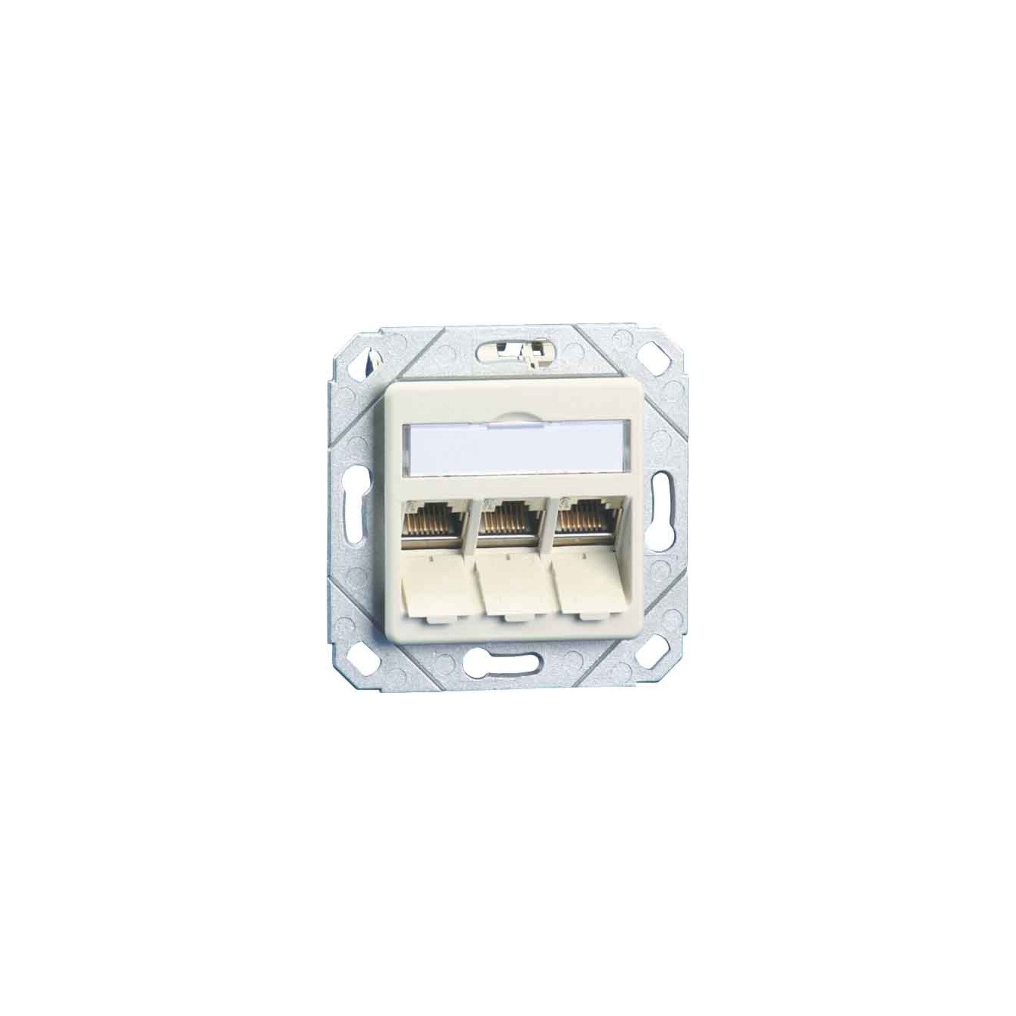 Metz Connect BTR NETCOM Anschlussdose C6Amodul Upk 3Port 270 Upk,rws TN C6Amod-3UPk Installationskabel