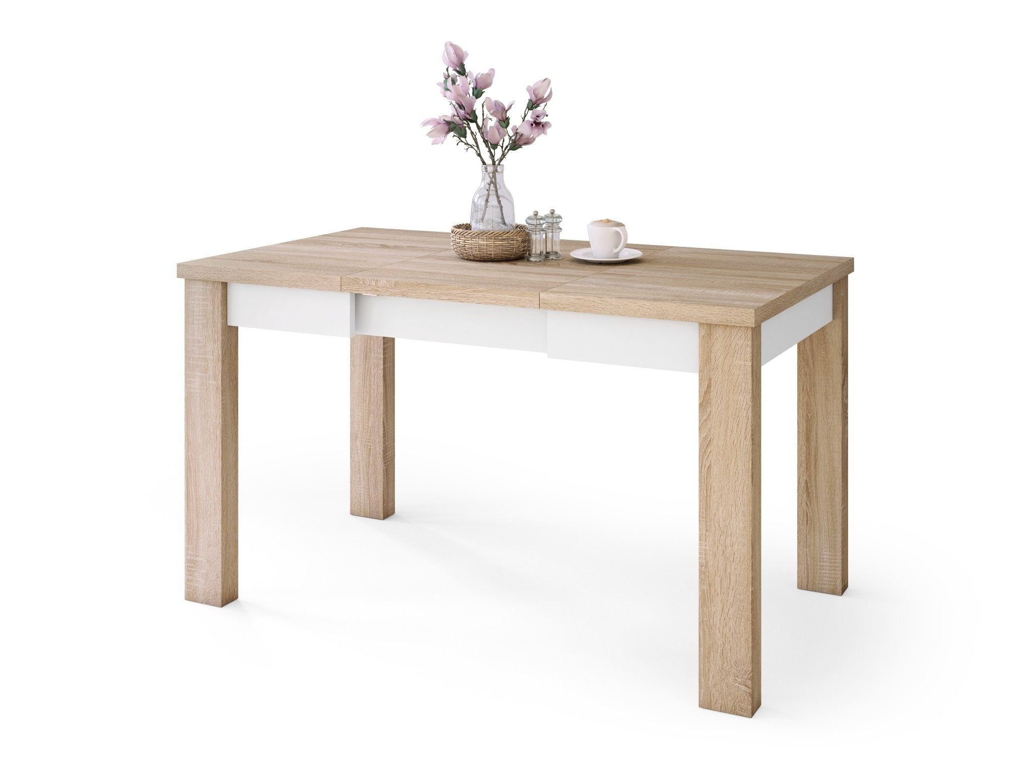 designimpex Esstisch Design Fonte Tisch ausziehbar 85 bis 130 cm